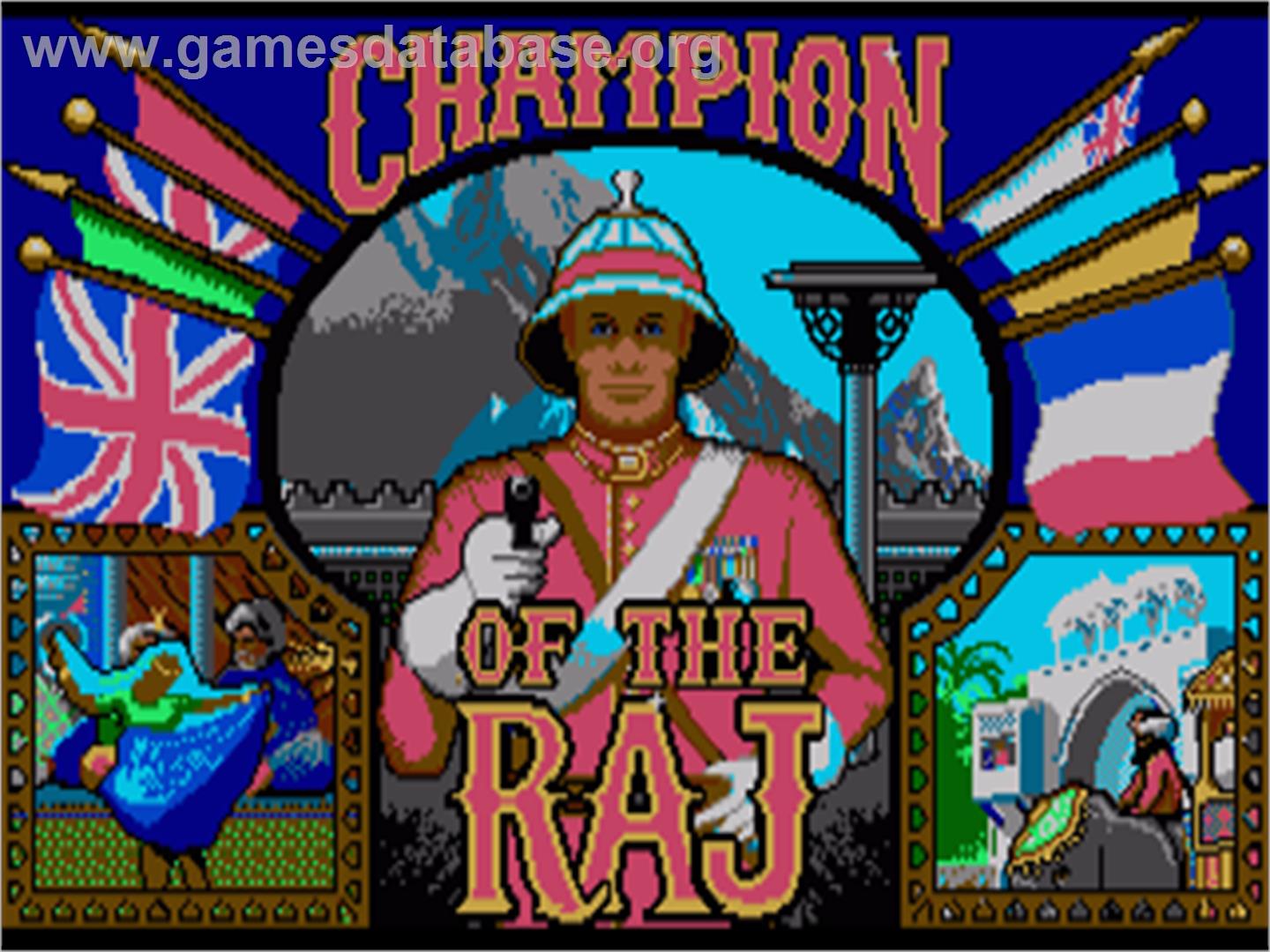 Champion of the Raj - Commodore Amiga - Artwork - Title Screen