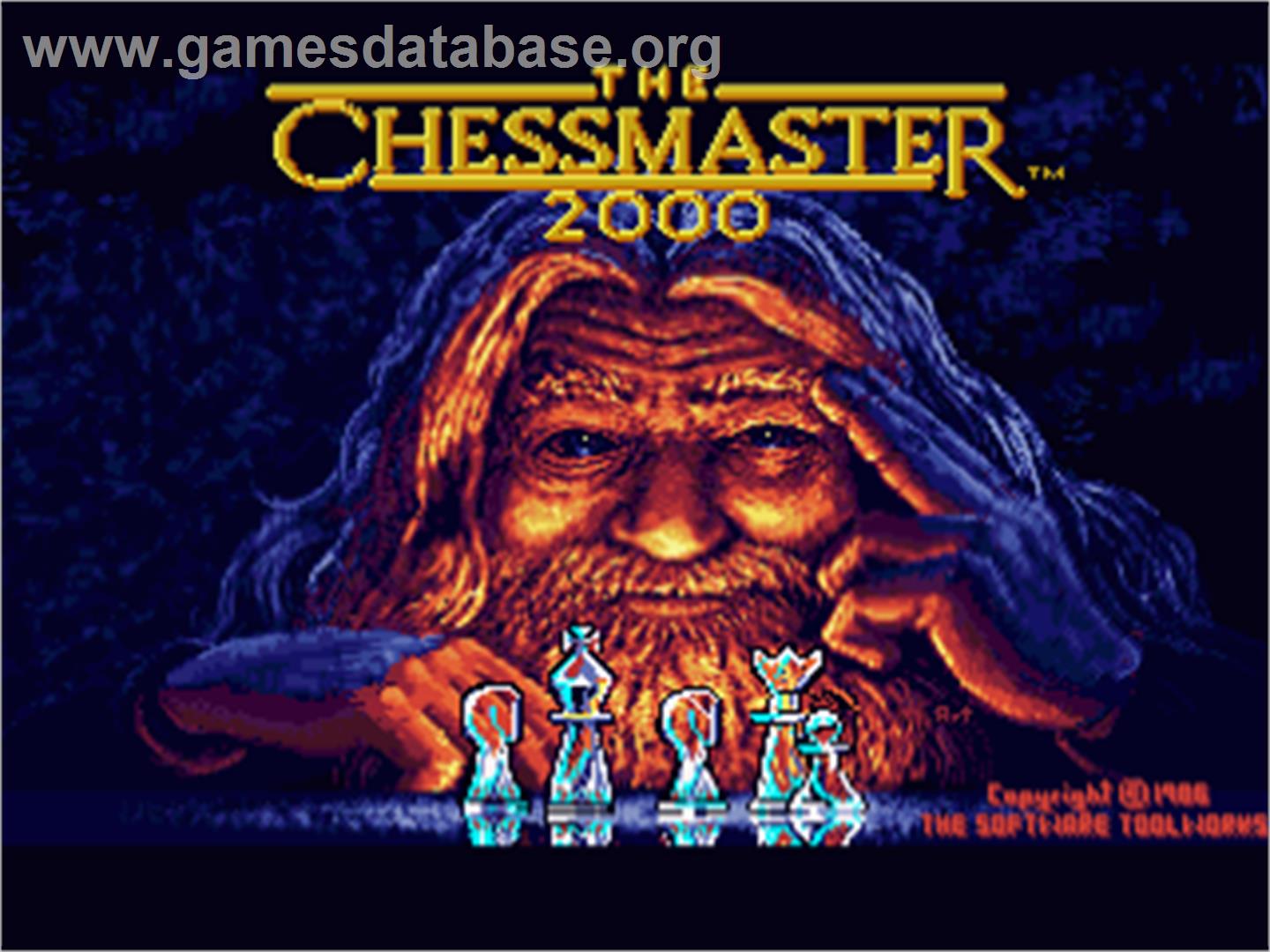 Chessmaster 2000 - Commodore Amiga - Artwork - Title Screen