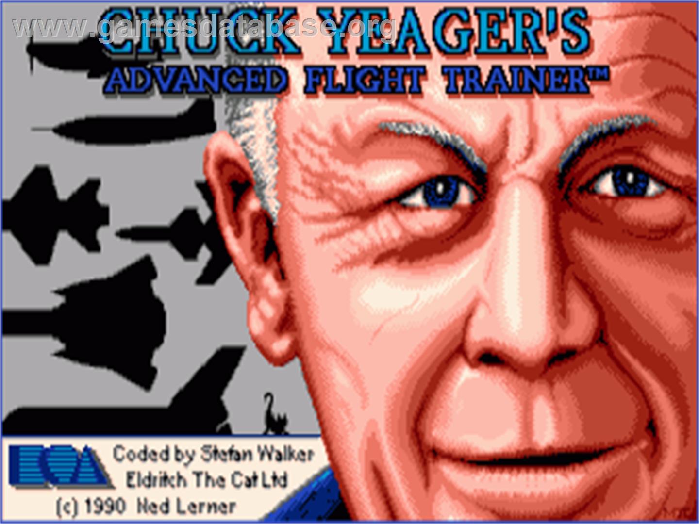 Chuck Yeager's Advanced Flight Trainer 2.0 - Commodore Amiga - Artwork - Title Screen