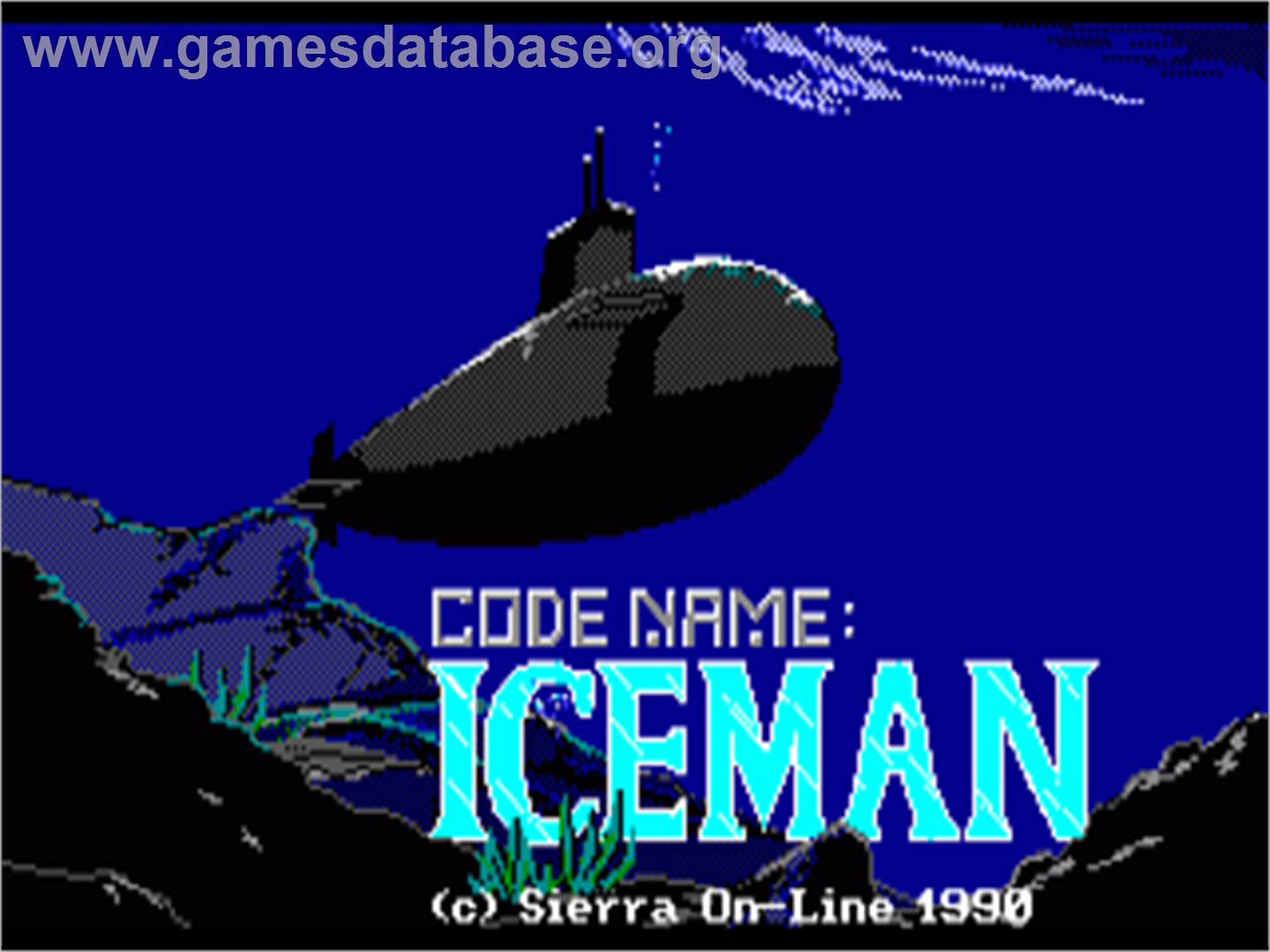 Codename: ICEMAN - Commodore Amiga - Artwork - Title Screen
