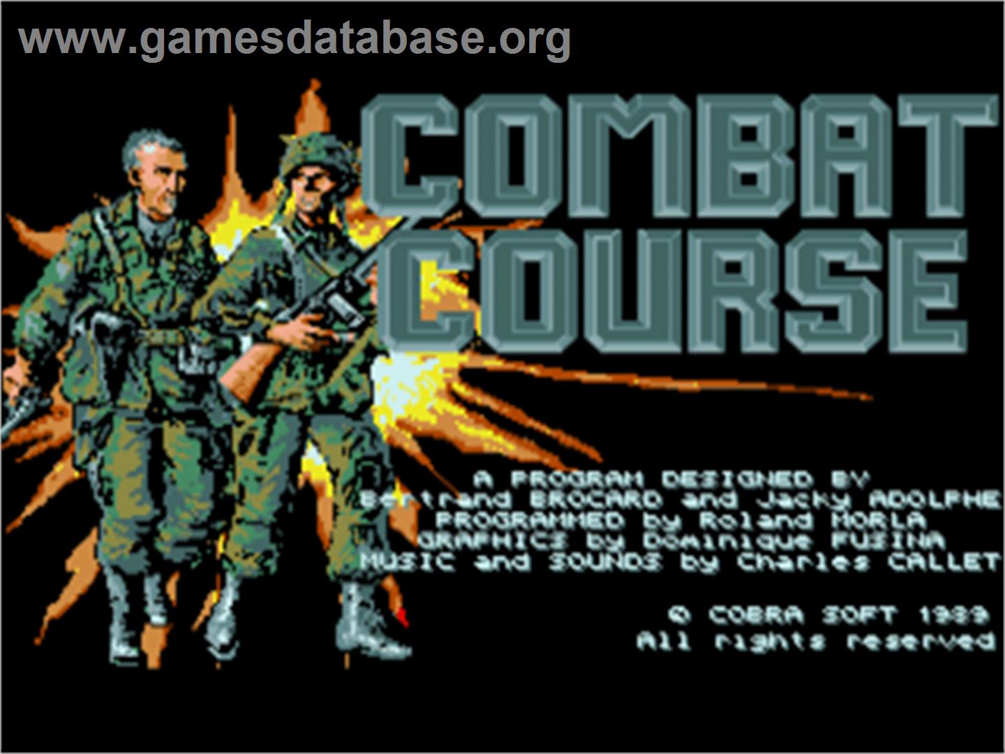 Combat Course - Commodore Amiga - Artwork - Title Screen