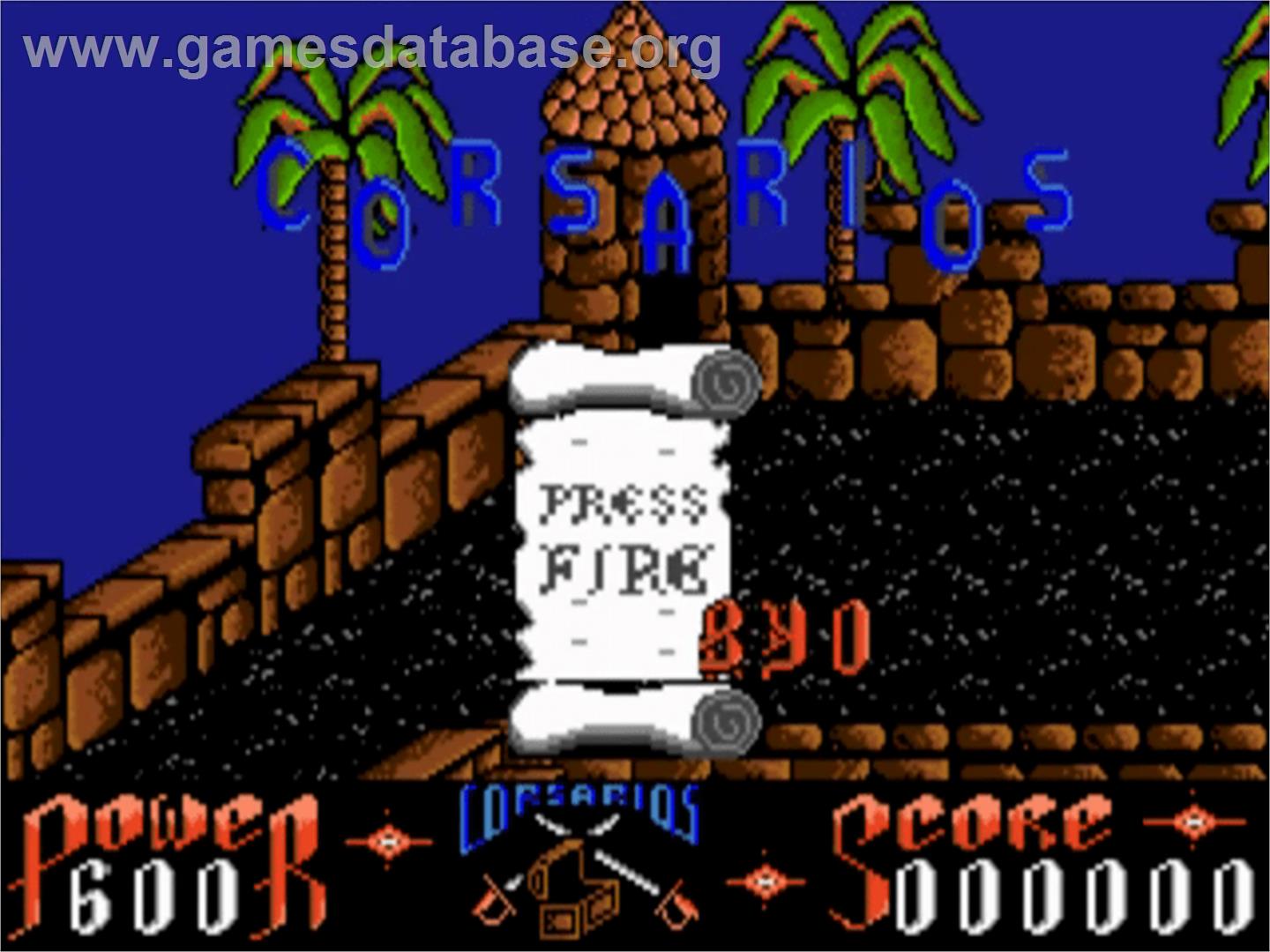 Corsarios - Commodore Amiga - Artwork - Title Screen