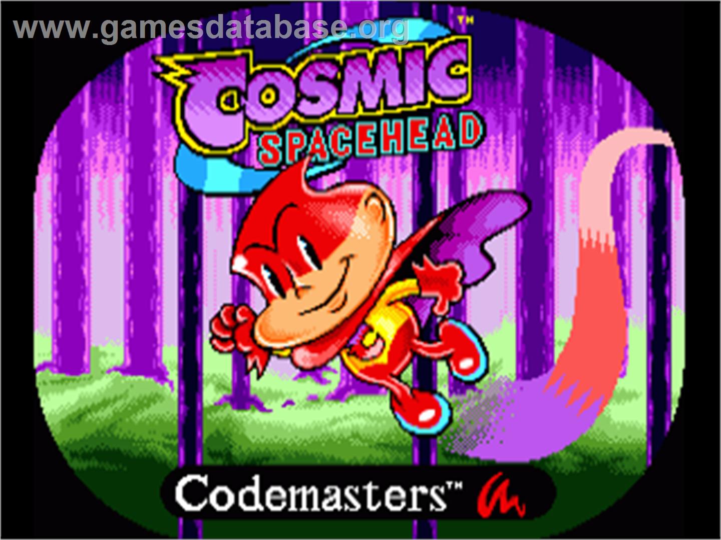 Cosmic Spacehead - Commodore Amiga - Artwork - Title Screen