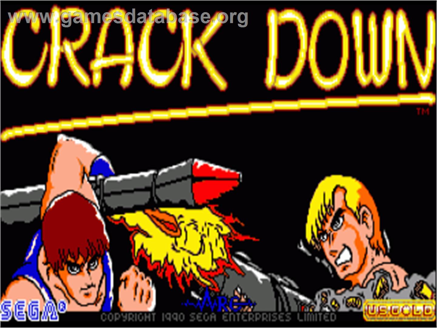 Crack Down - Commodore Amiga - Artwork - Title Screen