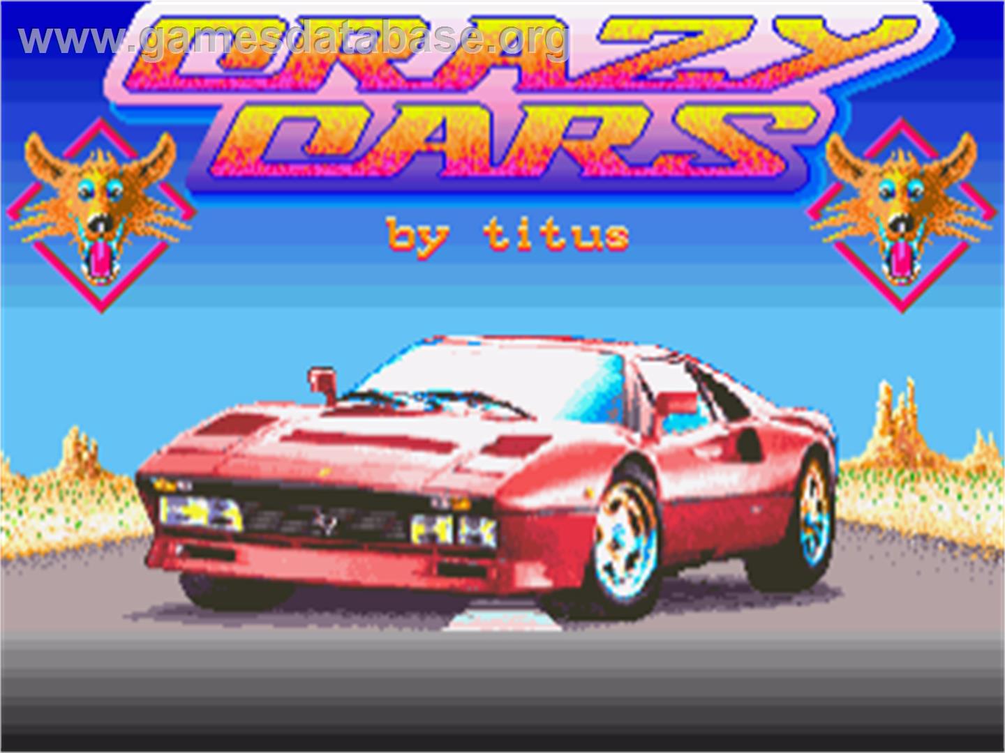 Crazy Cars - Commodore Amiga - Artwork - Title Screen