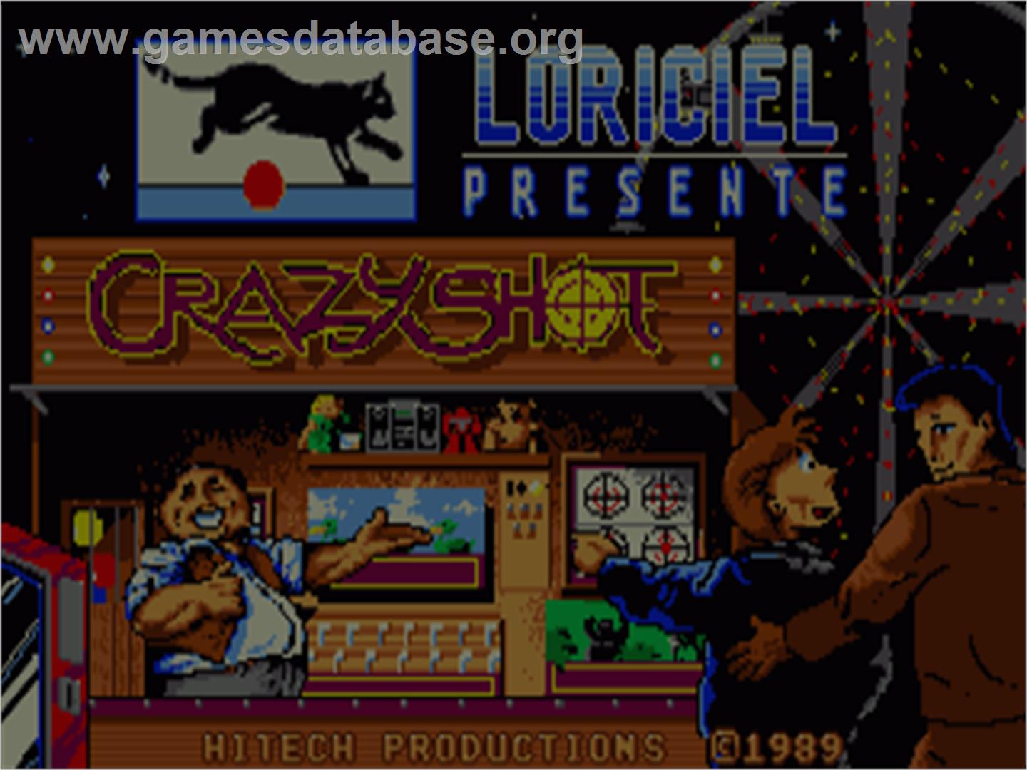 Crazy Shot - Commodore Amiga - Artwork - Title Screen