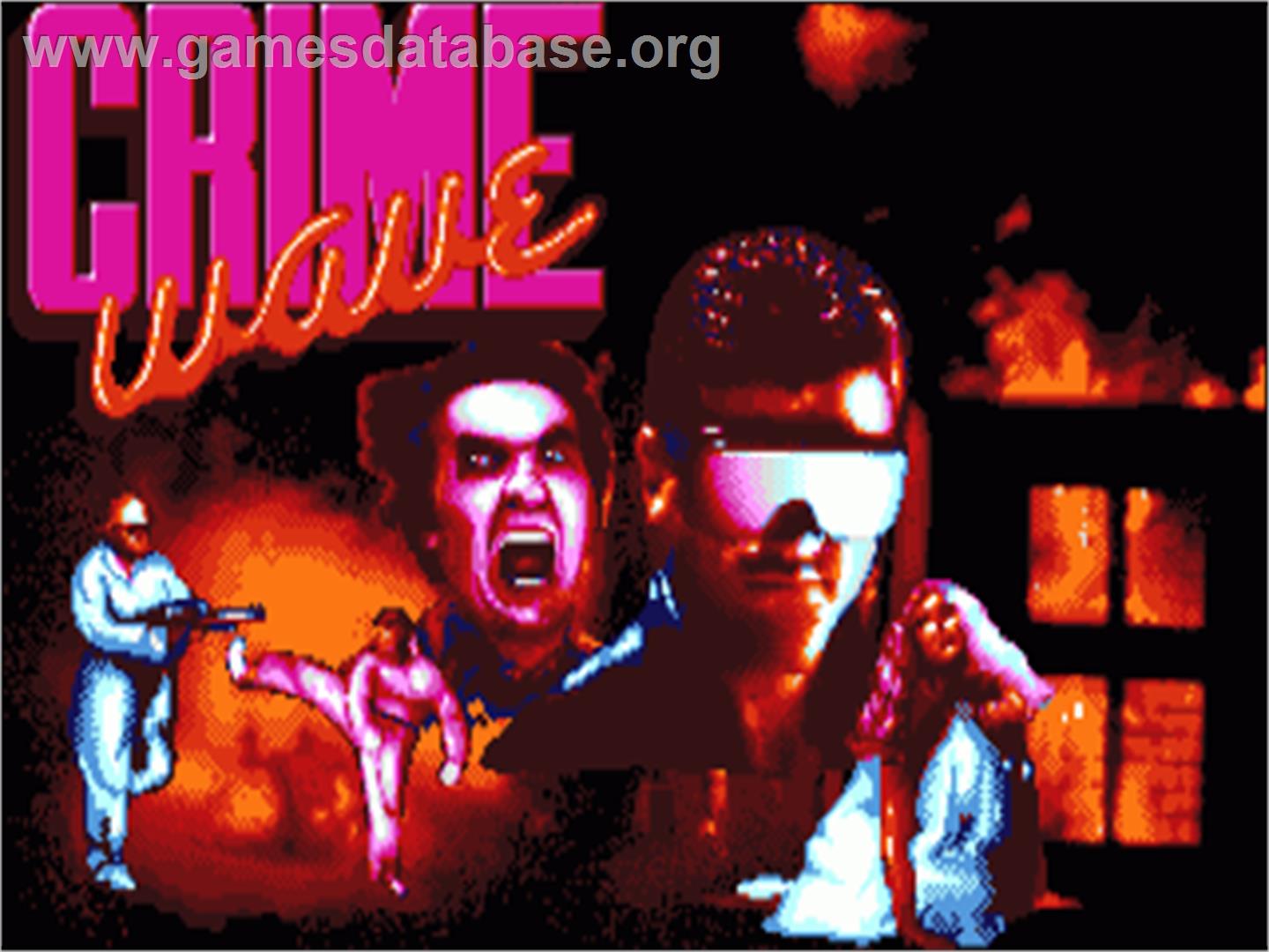 Crime Wave - Commodore Amiga - Artwork - Title Screen