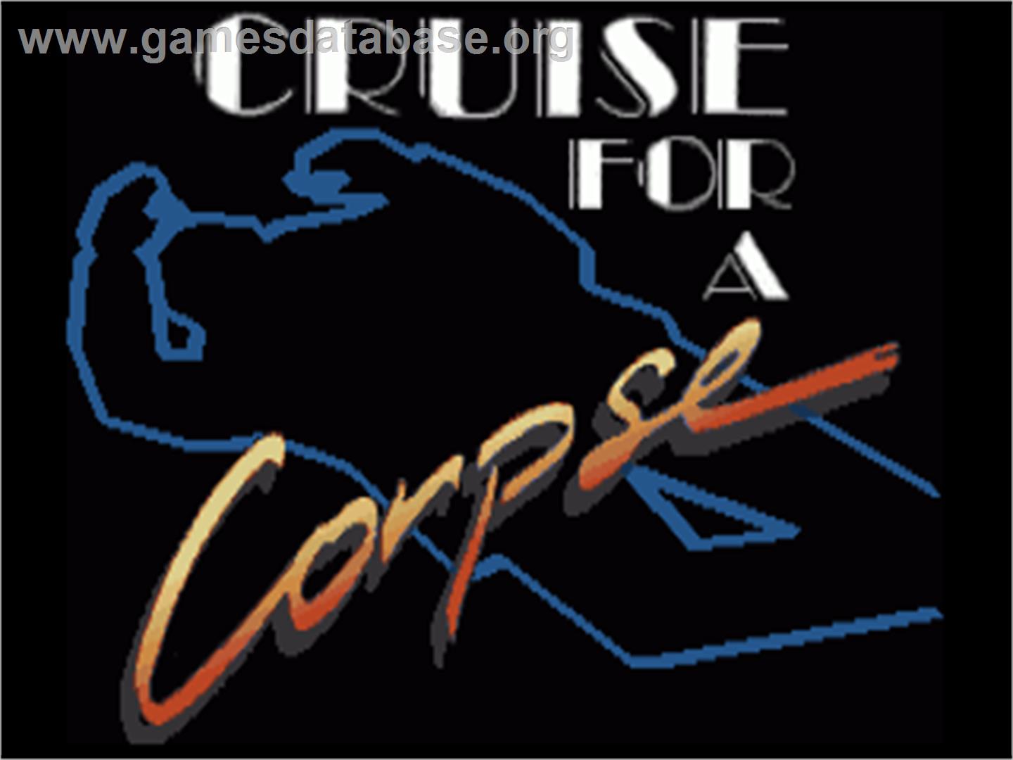 Cruise for a Corpse - Commodore Amiga - Artwork - Title Screen