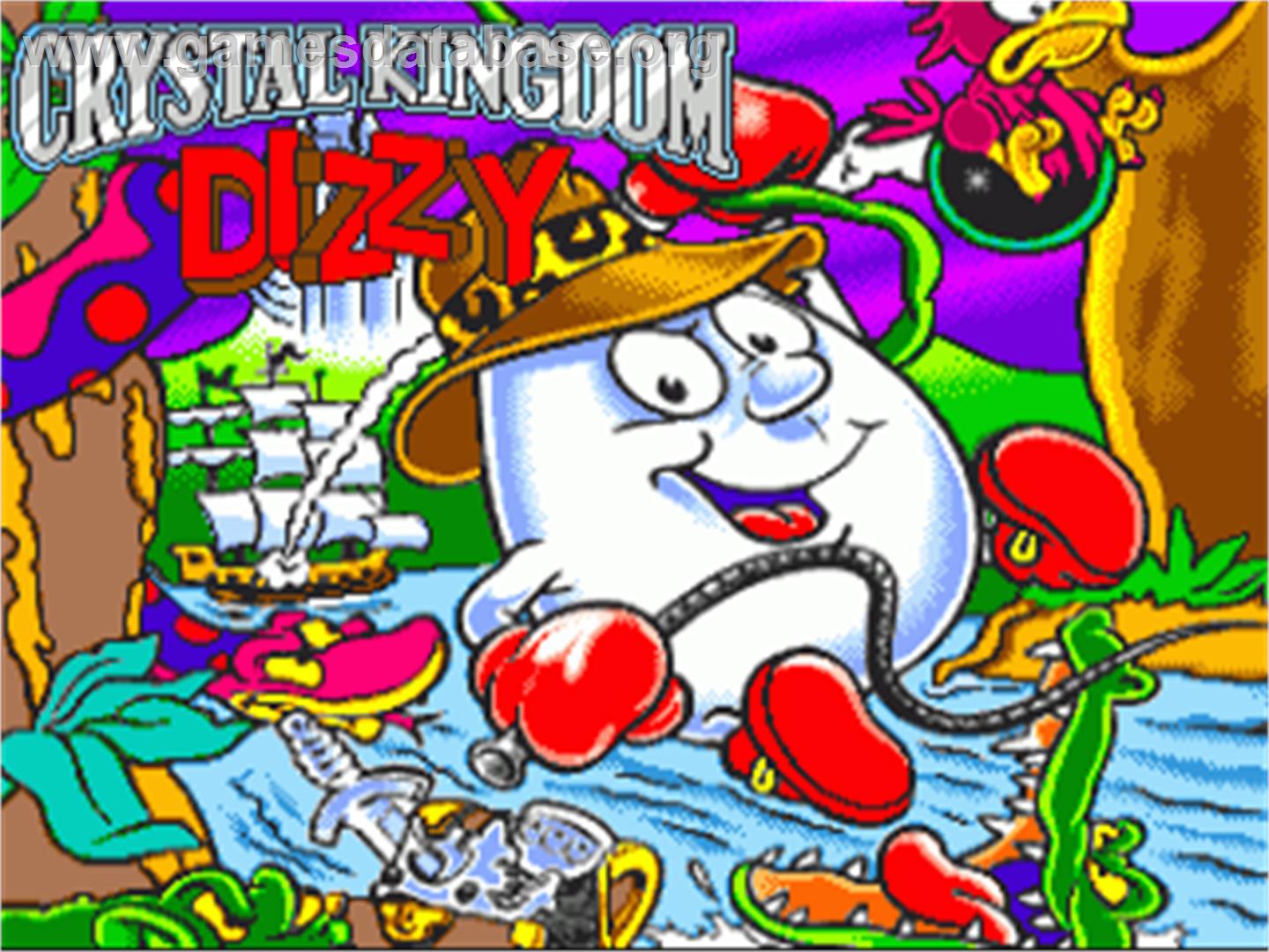 Crystal Kingdom Dizzy - Commodore Amiga - Artwork - Title Screen