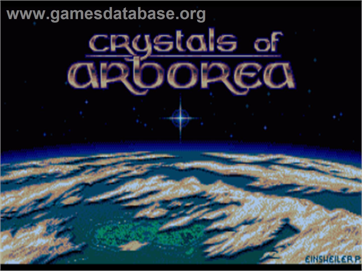 Crystals of Arborea - Commodore Amiga - Artwork - Title Screen
