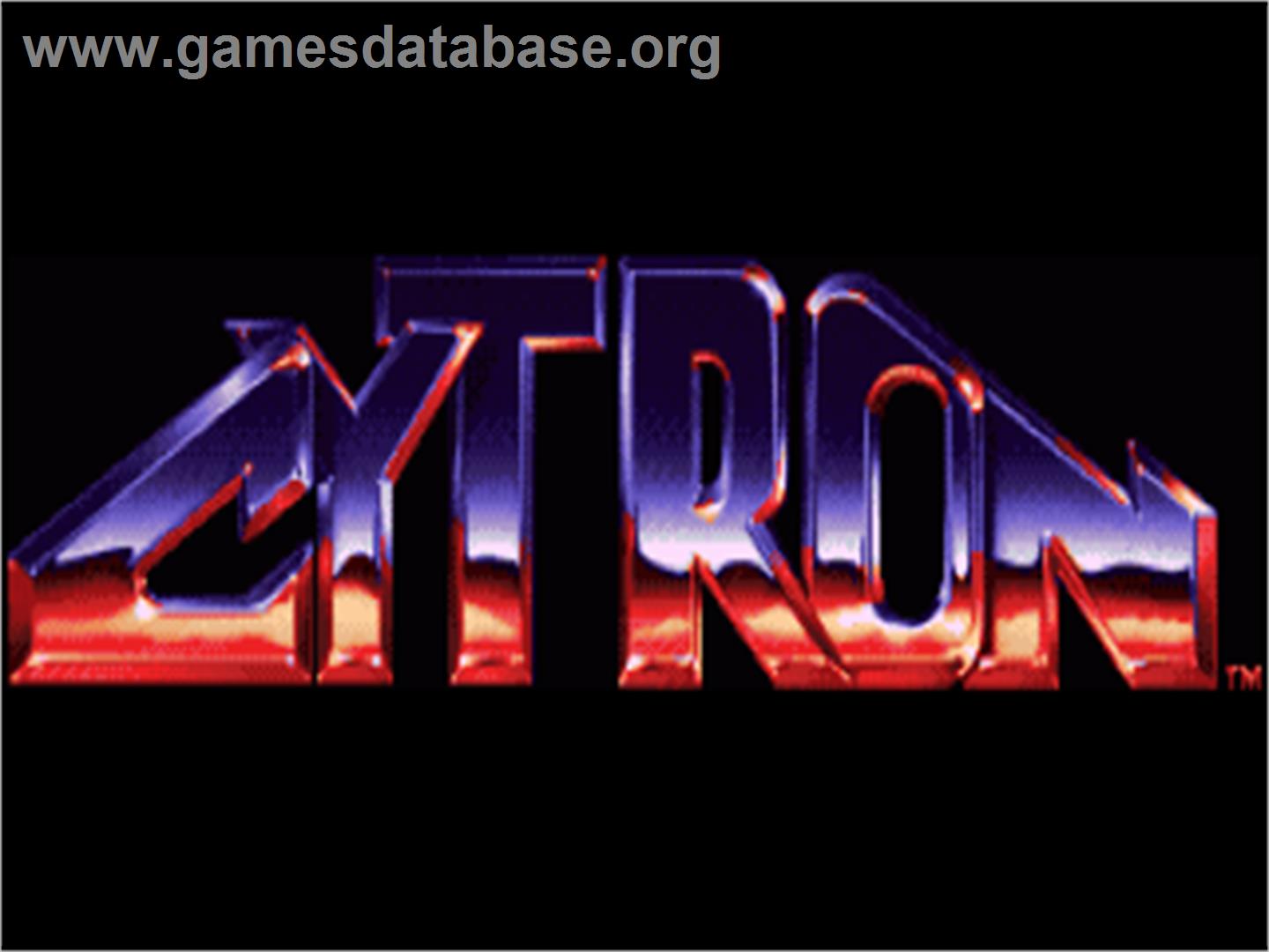 Cytron - Commodore Amiga - Artwork - Title Screen