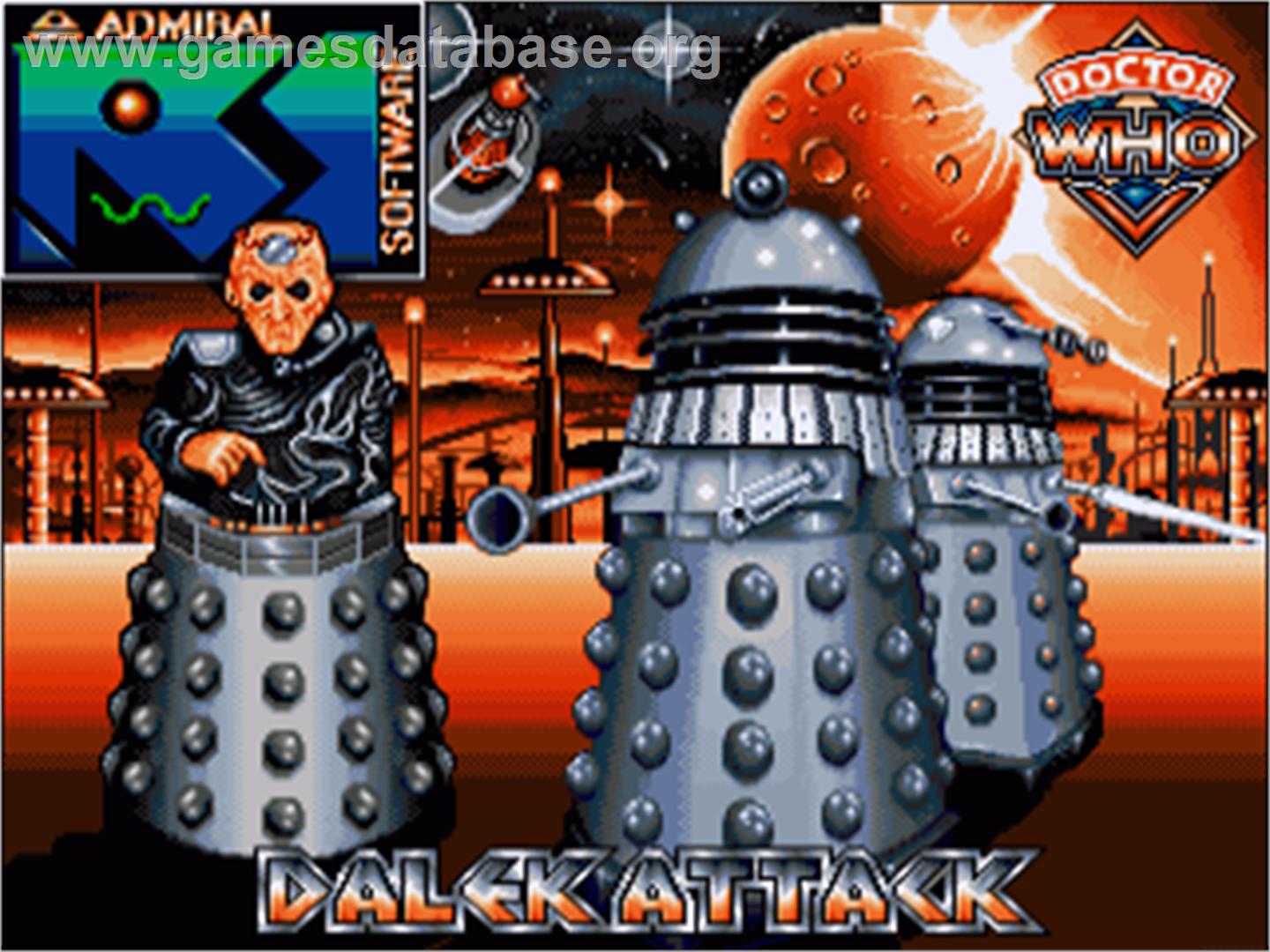Dalek Attack - Commodore Amiga - Artwork - Title Screen