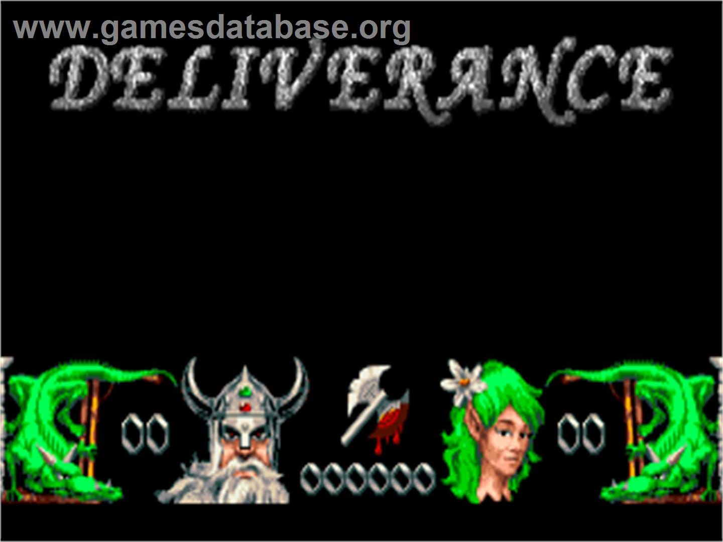 Deliverance: Stormlord 2 - Commodore Amiga - Artwork - Title Screen