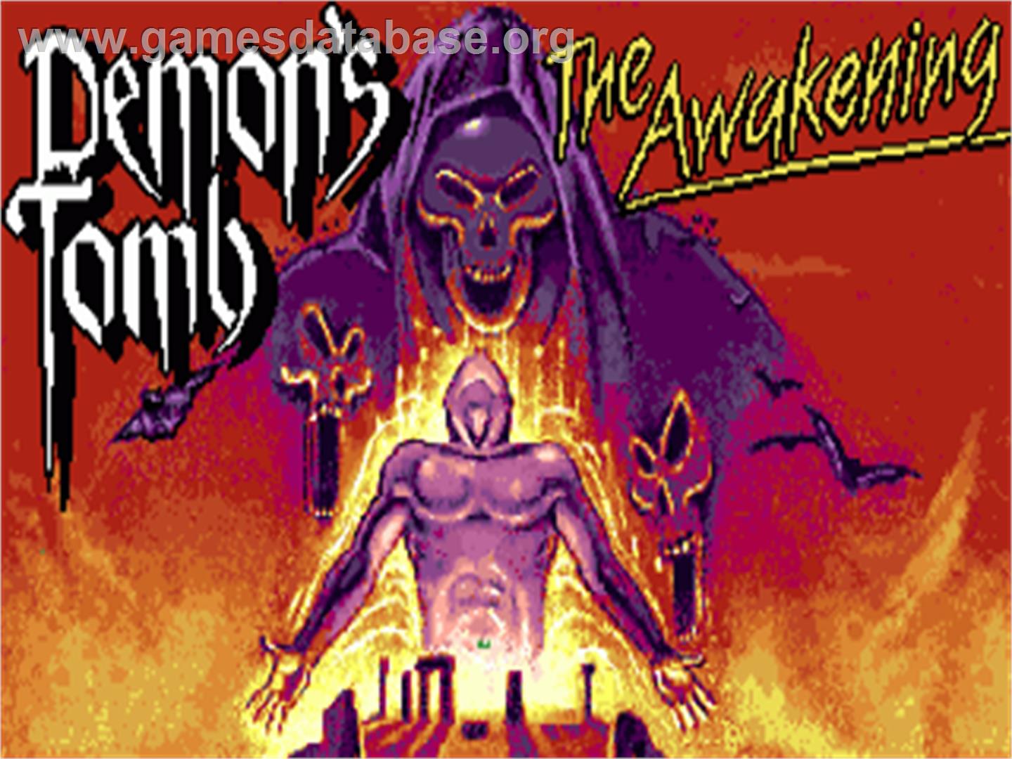 Demon's Tomb: The Awakening - Commodore Amiga - Artwork - Title Screen