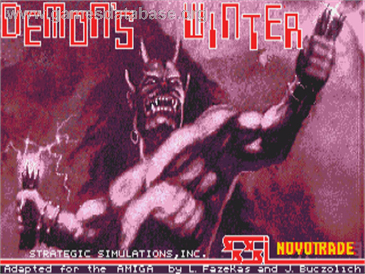 Demon's Winter - Commodore Amiga - Artwork - Title Screen