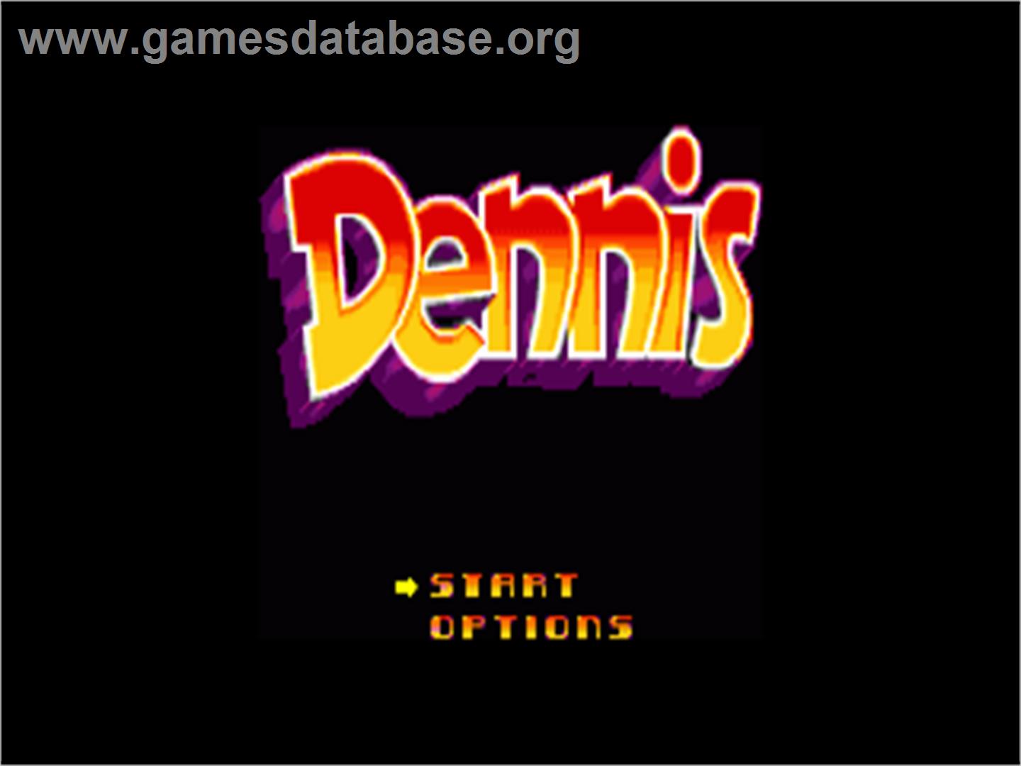 Dennis - Commodore Amiga - Artwork - Title Screen