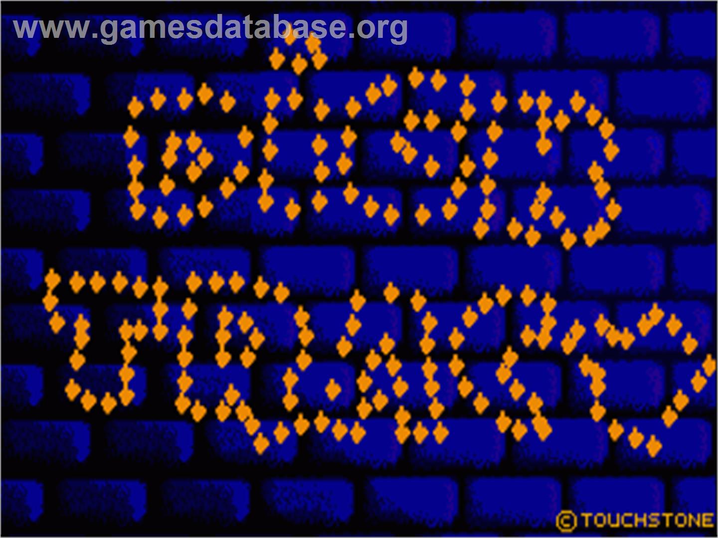 Dick Tracy - Commodore Amiga - Artwork - Title Screen