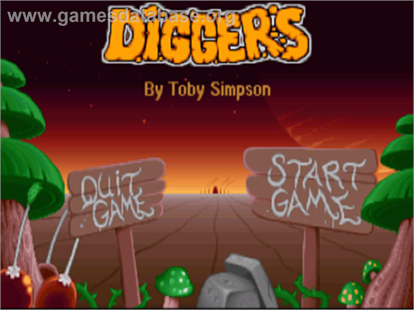 Diggers - Commodore Amiga - Artwork - Title Screen