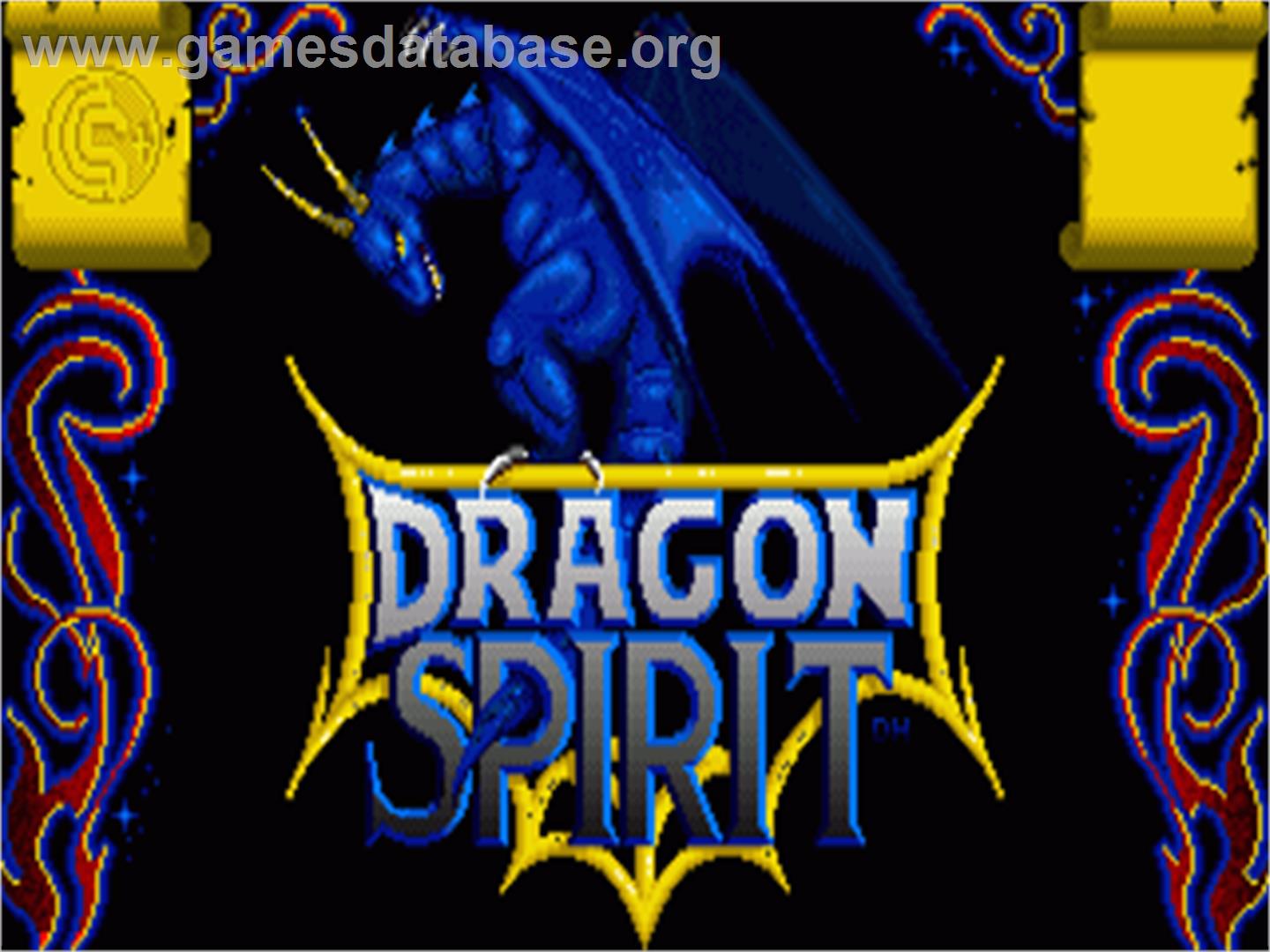Dragon Spirit - Commodore Amiga - Artwork - Title Screen