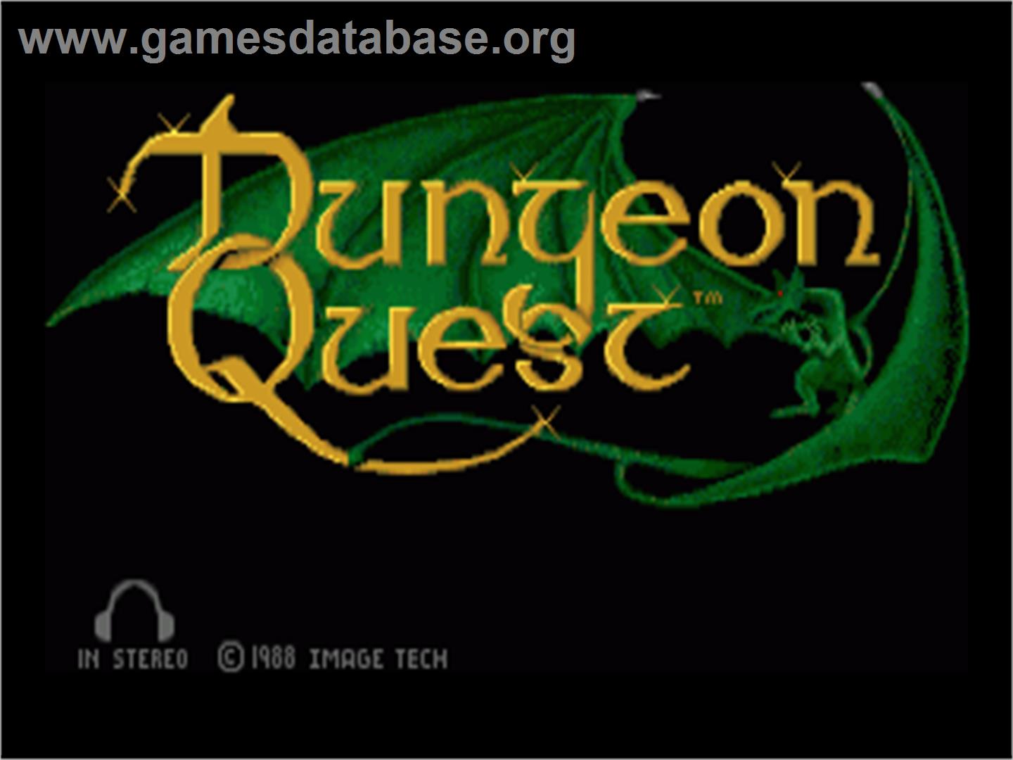 Dungeon Quest - Commodore Amiga - Artwork - Title Screen