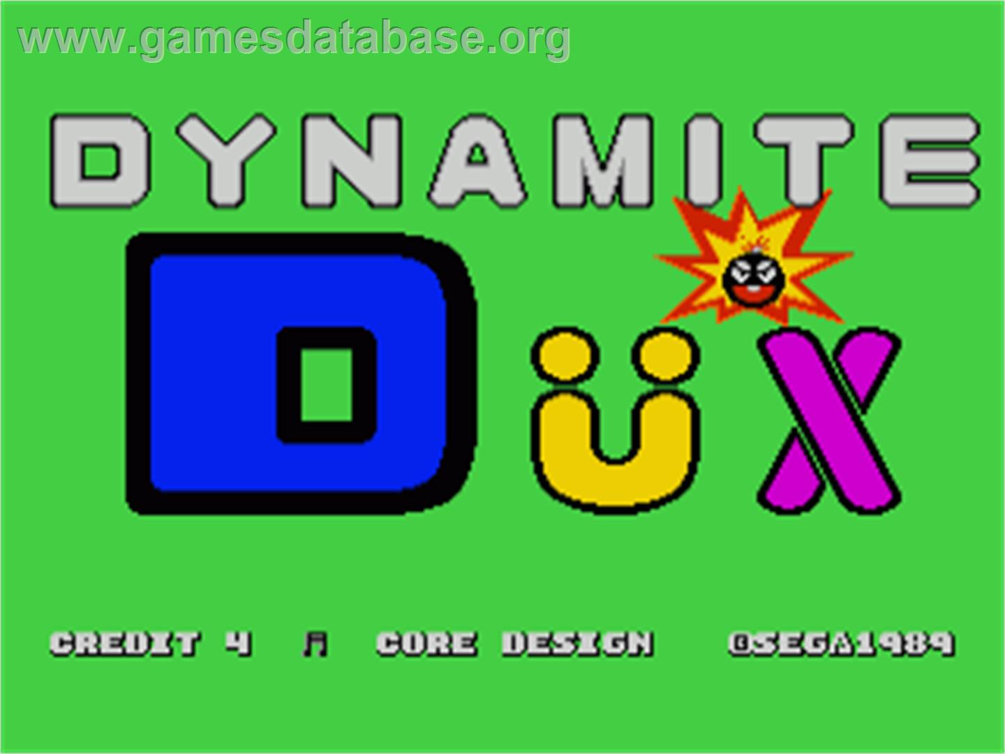 Dynamite Dux - Commodore Amiga - Artwork - Title Screen