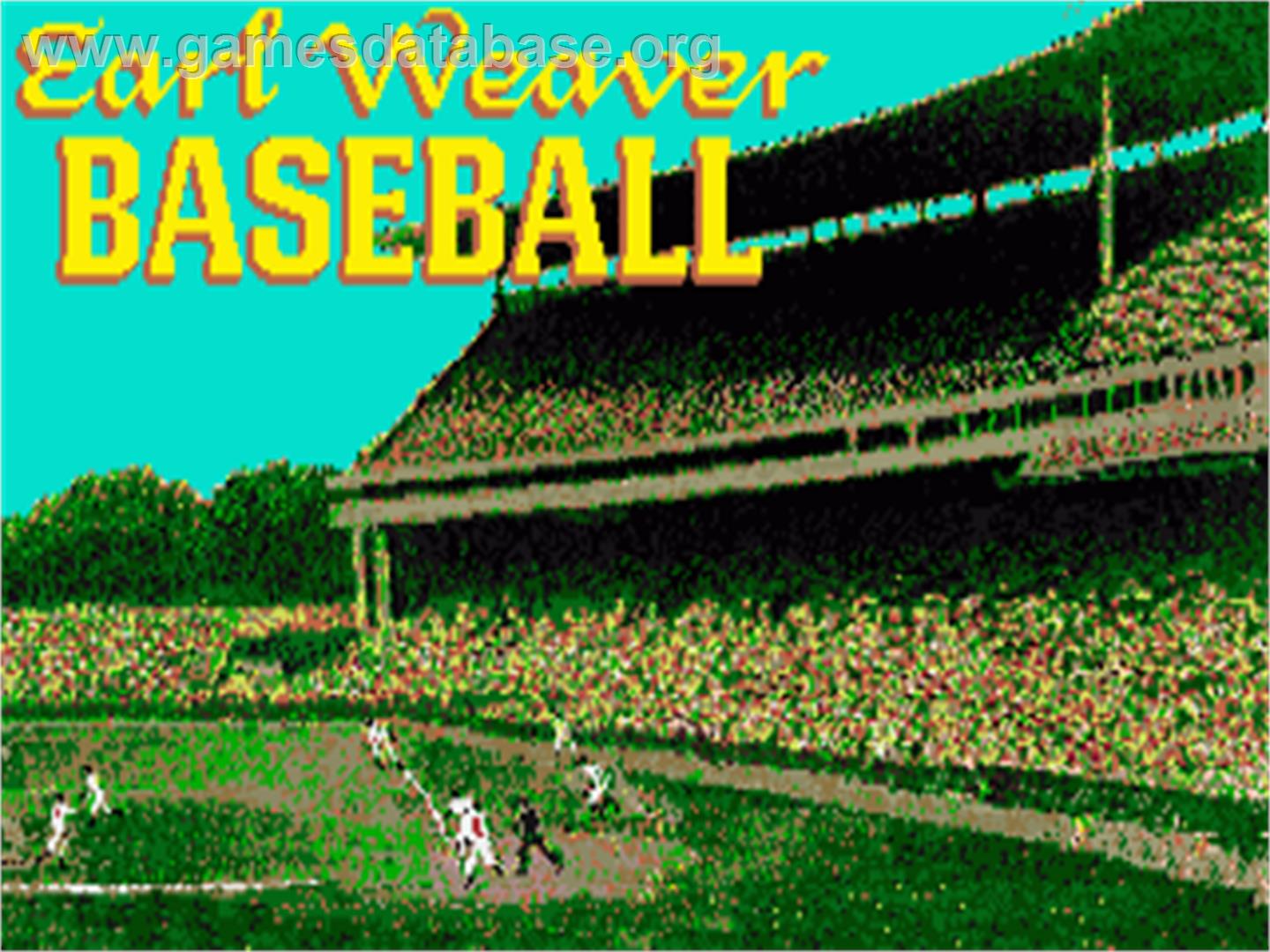 Earl Weaver Baseball - Commodore Amiga - Artwork - Title Screen