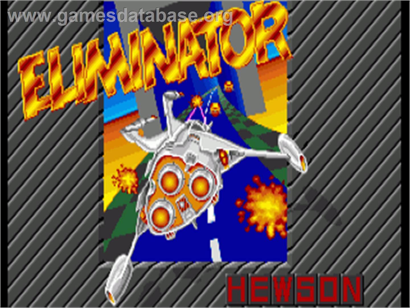 Eliminator - Commodore Amiga - Artwork - Title Screen