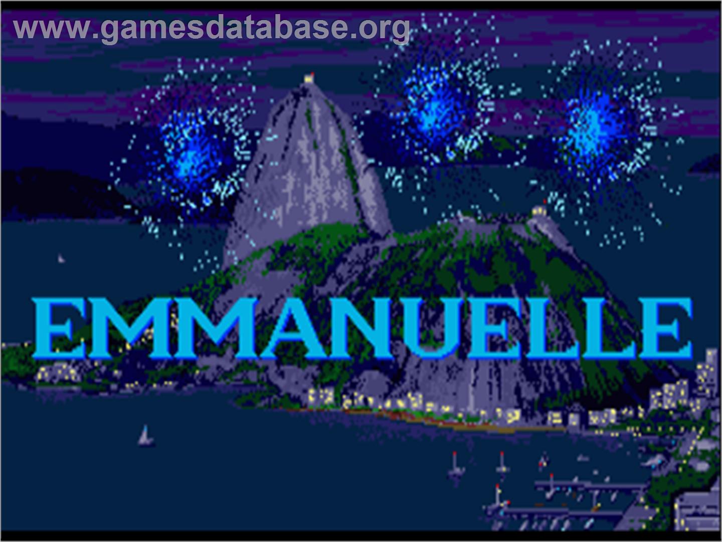Emmanuelle: A Game of Eroticism - Commodore Amiga - Artwork - Title Screen