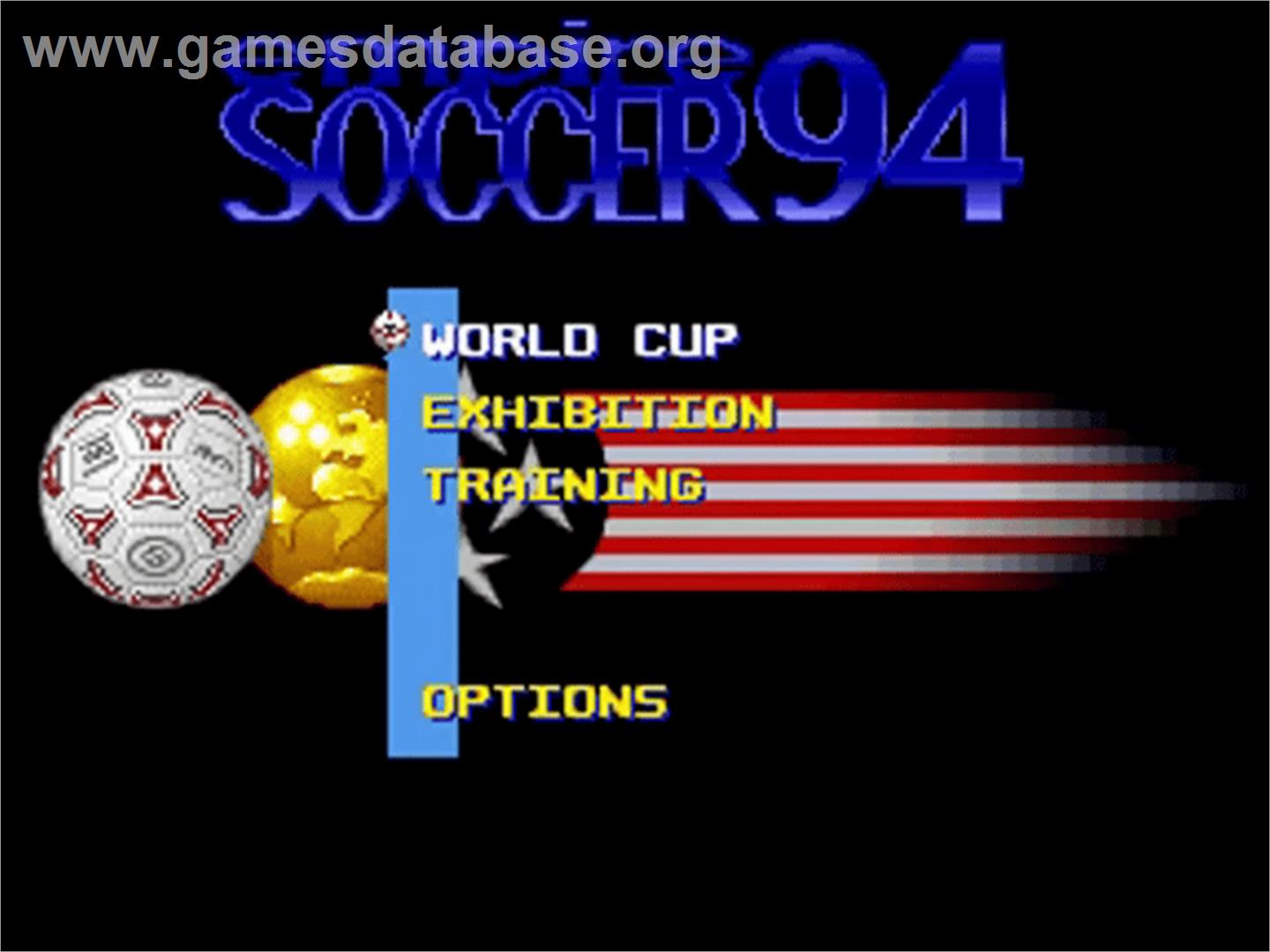 Empire Soccer 94 - Commodore Amiga - Artwork - Title Screen