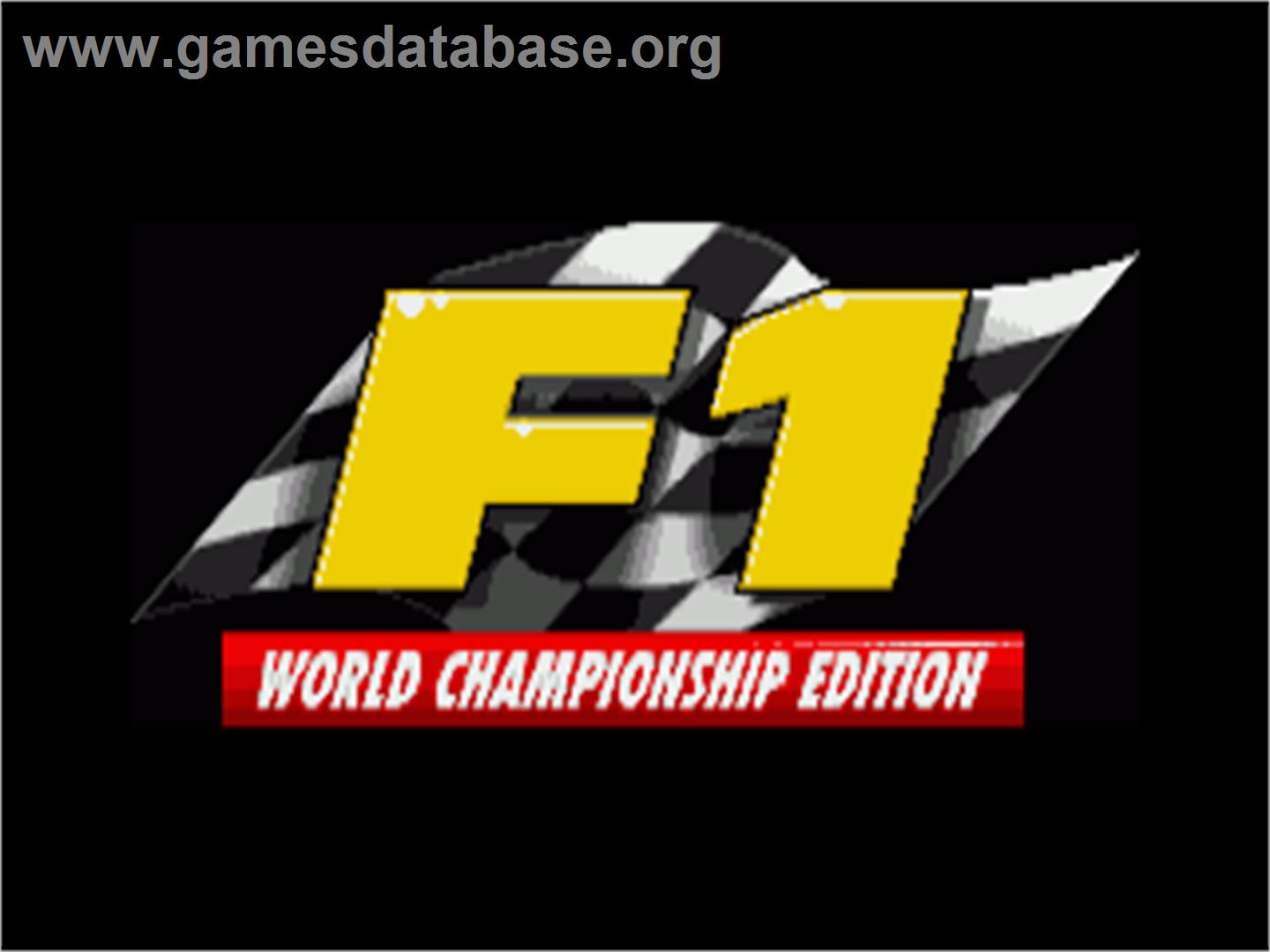 F1 World Championship Edition - Commodore Amiga - Artwork - Title Screen