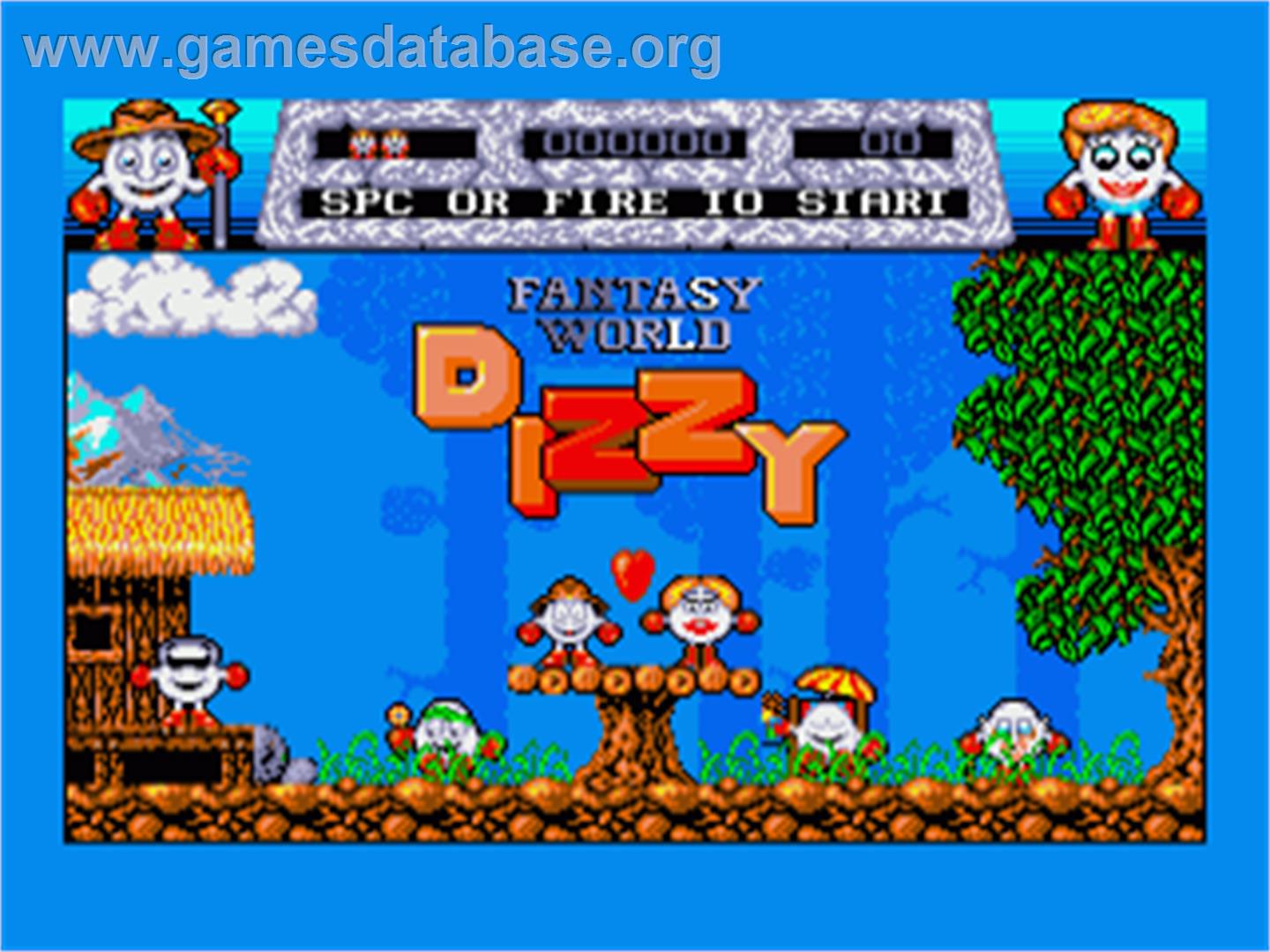 Fantasy World Dizzy - Commodore Amiga - Artwork - Title Screen