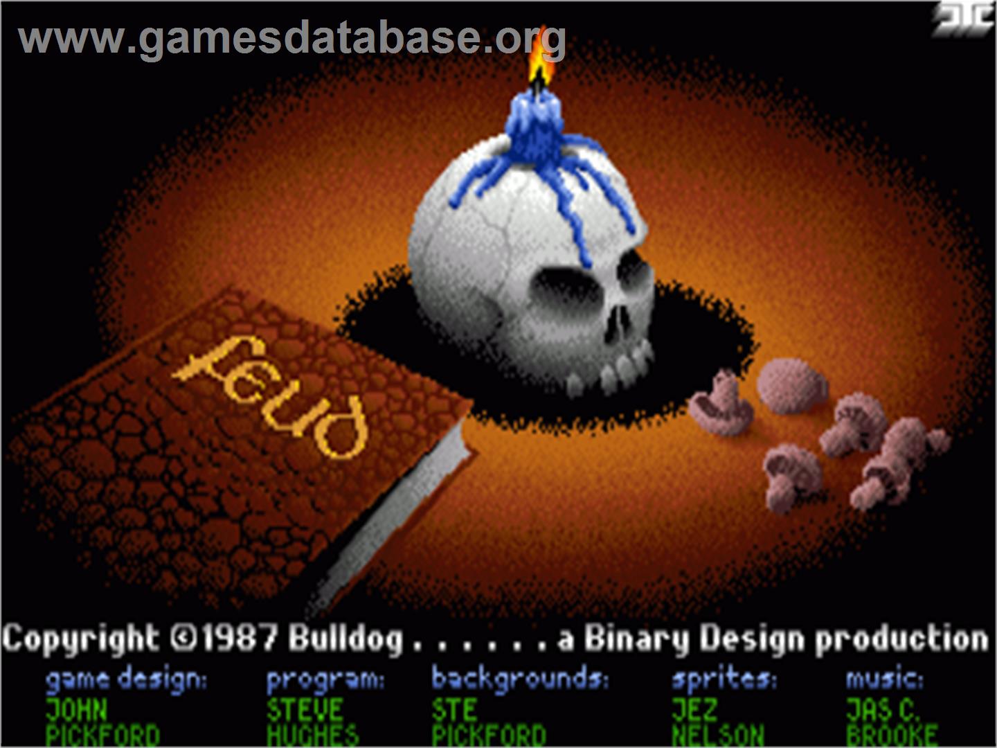 Feud - Commodore Amiga - Artwork - Title Screen