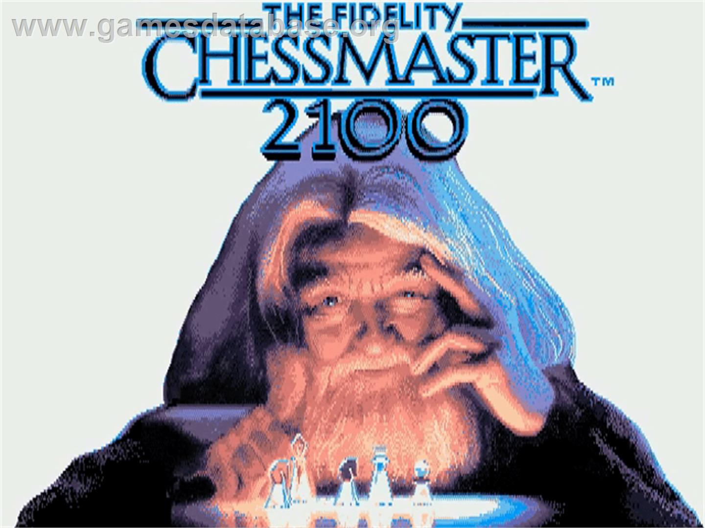 Fidelity Chessmaster 2100 - Commodore Amiga - Artwork - Title Screen