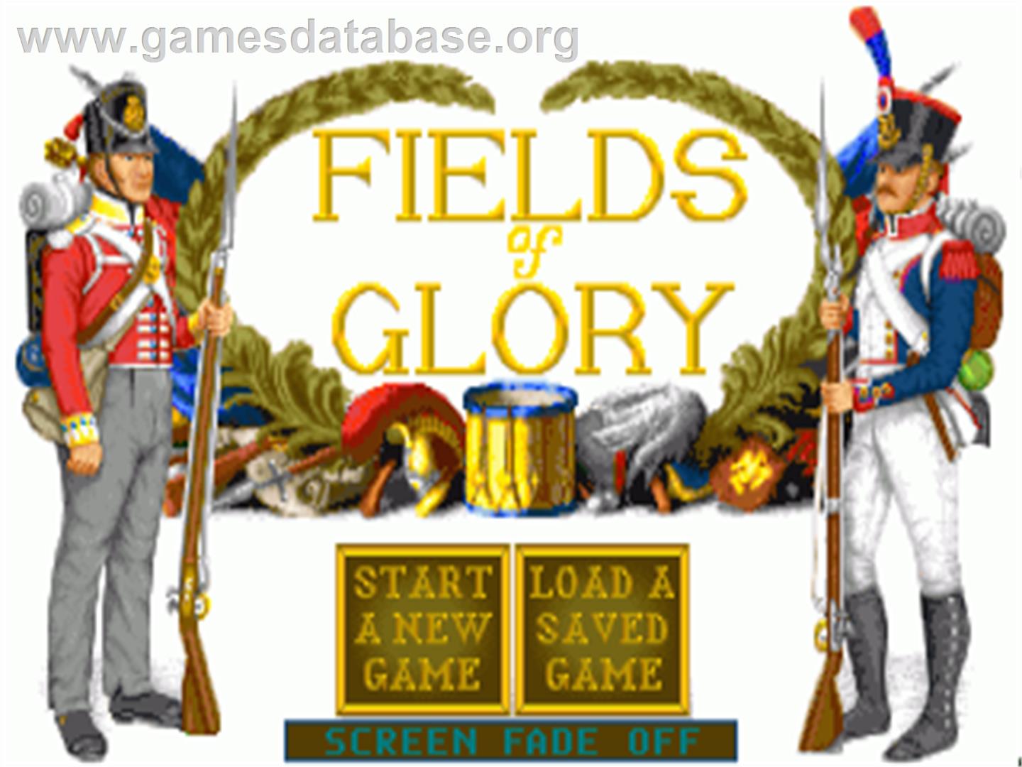 Fields of Glory - Commodore Amiga - Artwork - Title Screen
