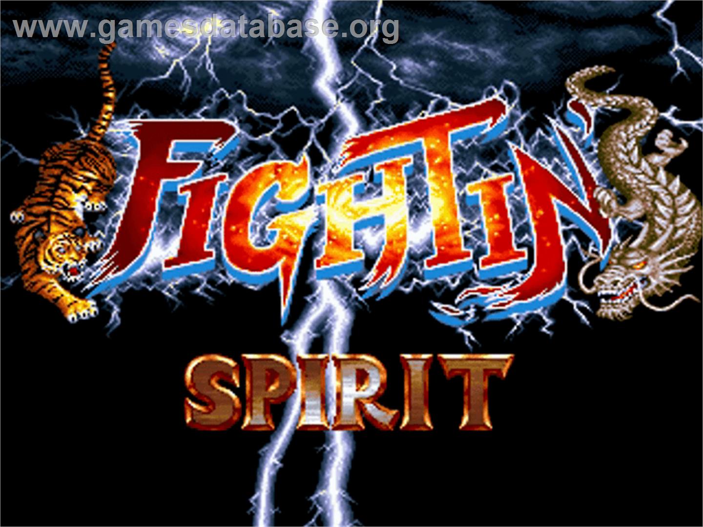 Fightin' Spirit - Commodore Amiga - Artwork - Title Screen
