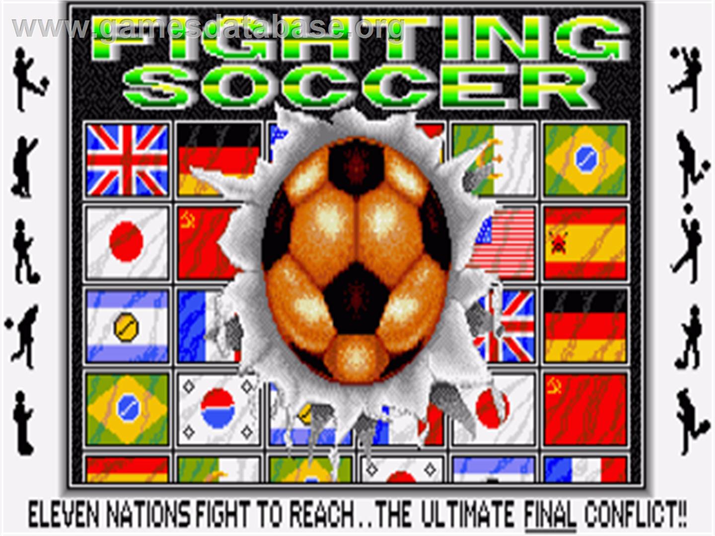 Fighting Soccer - Commodore Amiga - Artwork - Title Screen