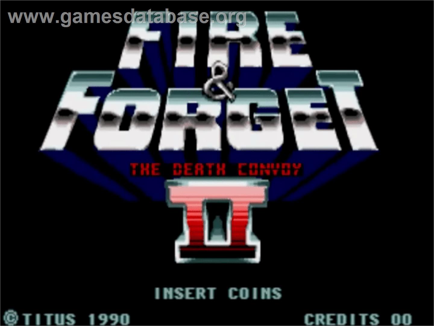 Fire and Forget 2: The Death Convoy - Commodore Amiga - Artwork - Title Screen