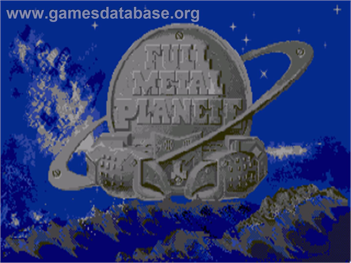 Full Metal Planete - Commodore Amiga - Artwork - Title Screen