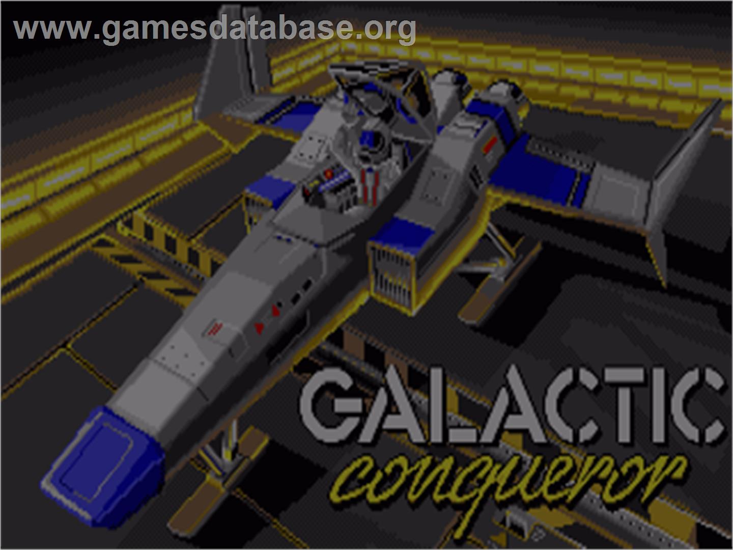 Galactic Conqueror - Commodore Amiga - Artwork - Title Screen