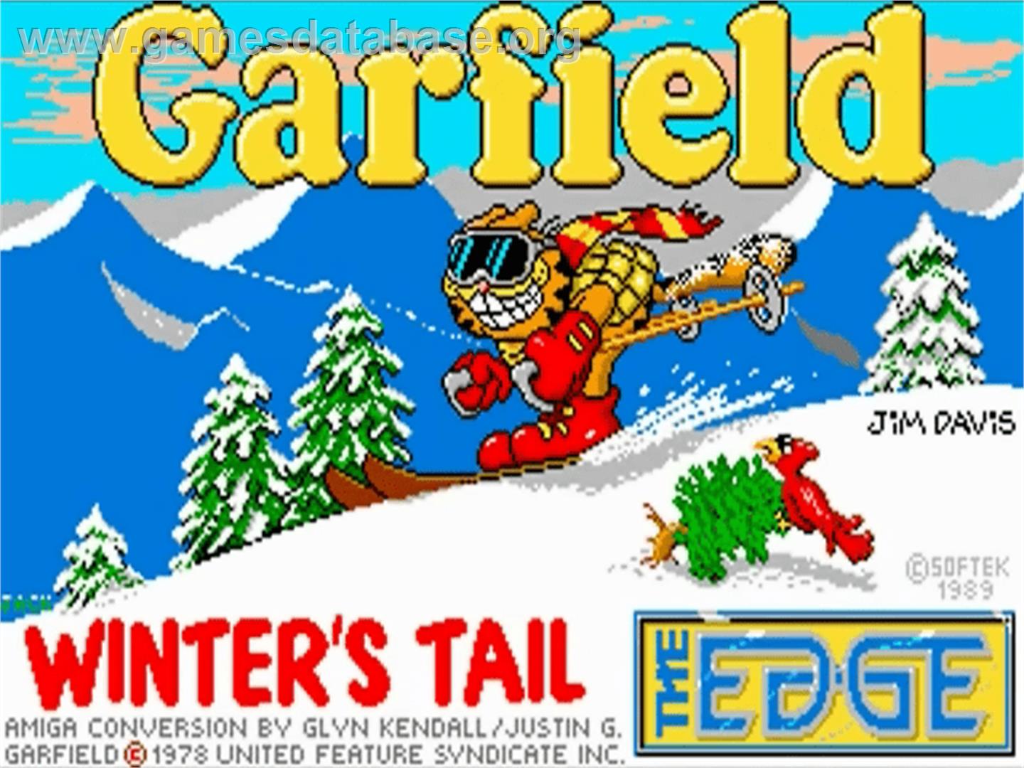 Garfield: Winter's Tail - Commodore Amiga - Artwork - Title Screen