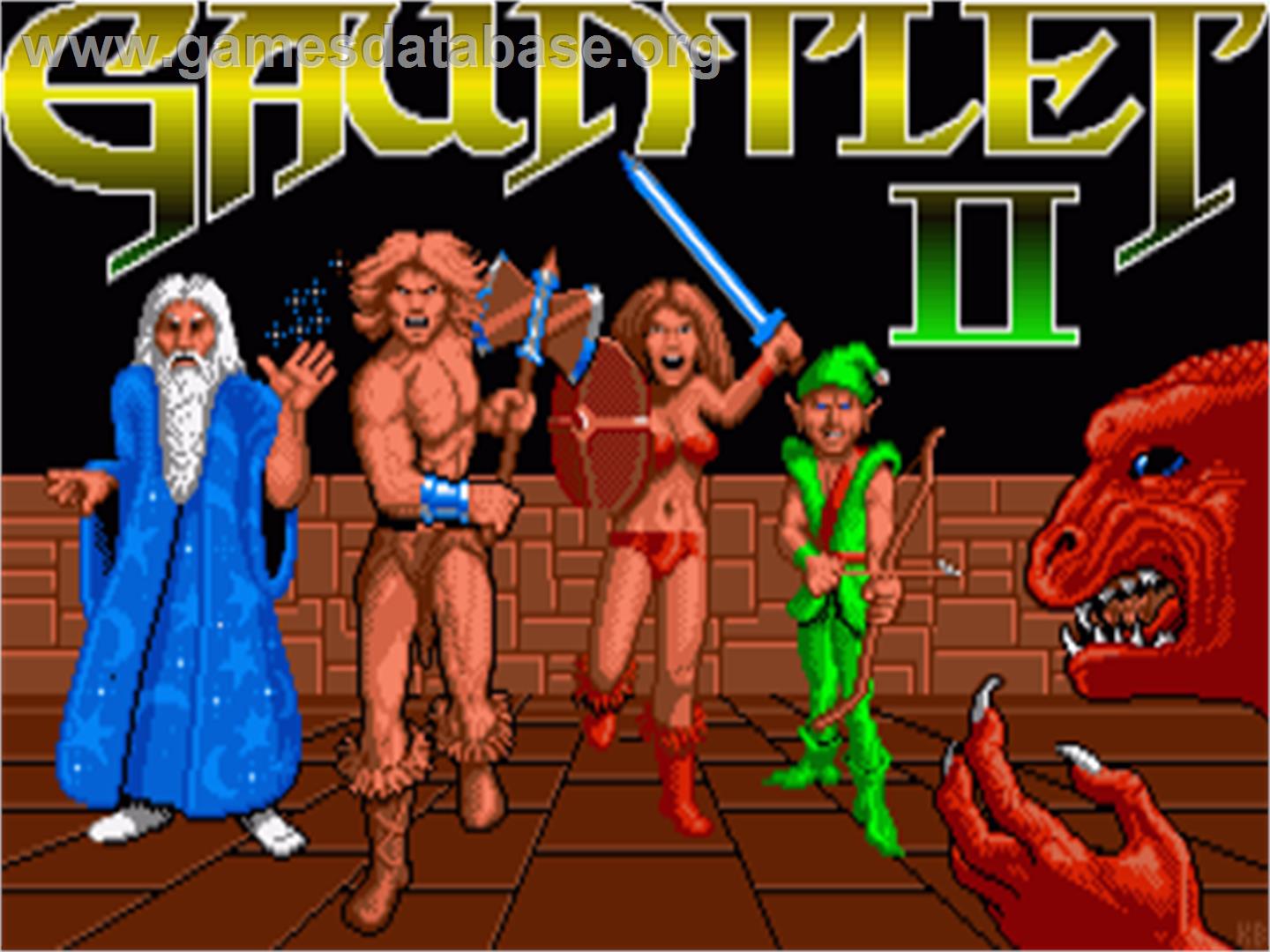 Gauntlet II - Commodore Amiga - Artwork - Title Screen