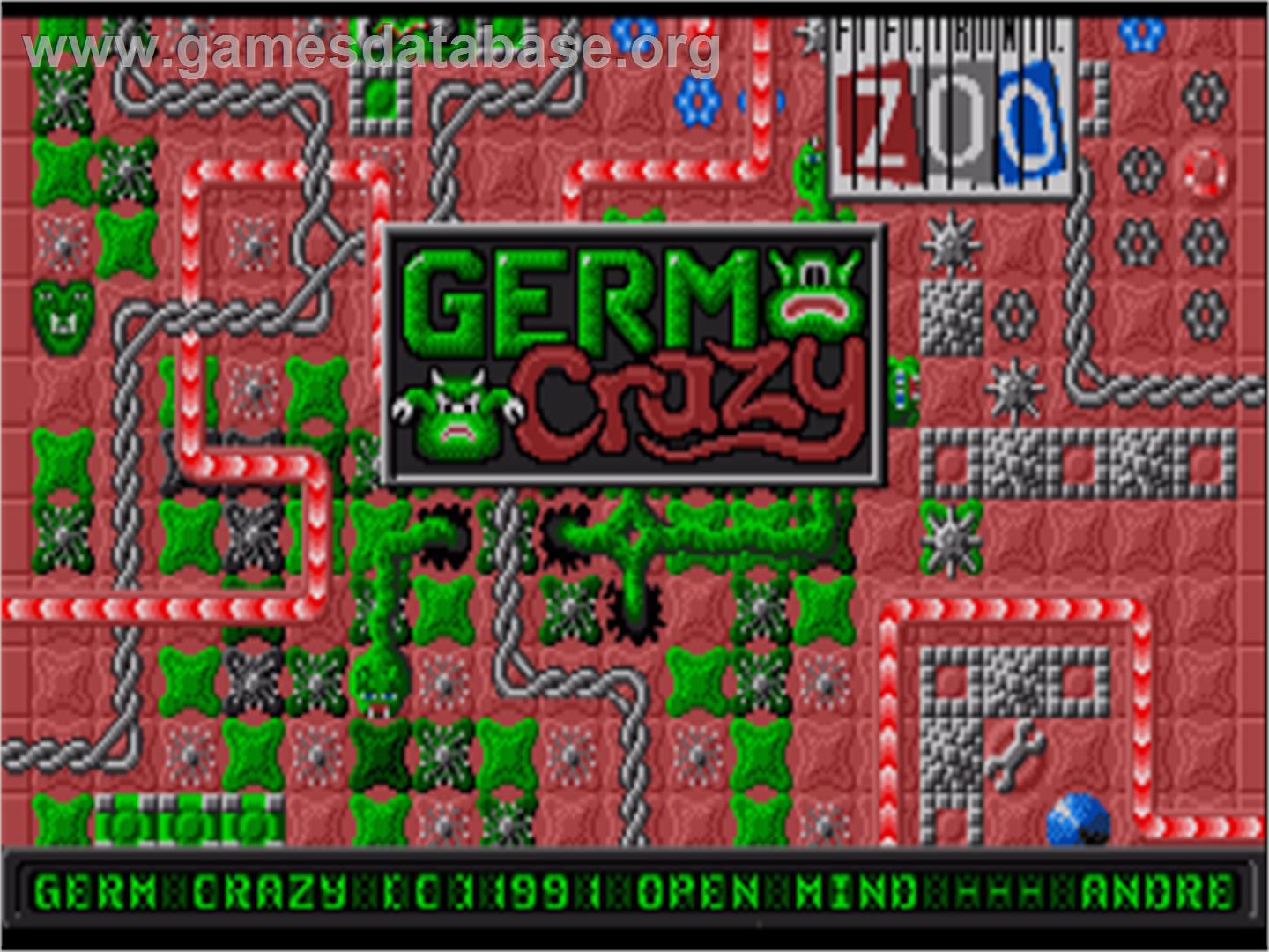 Germ Crazy - Commodore Amiga - Artwork - Title Screen