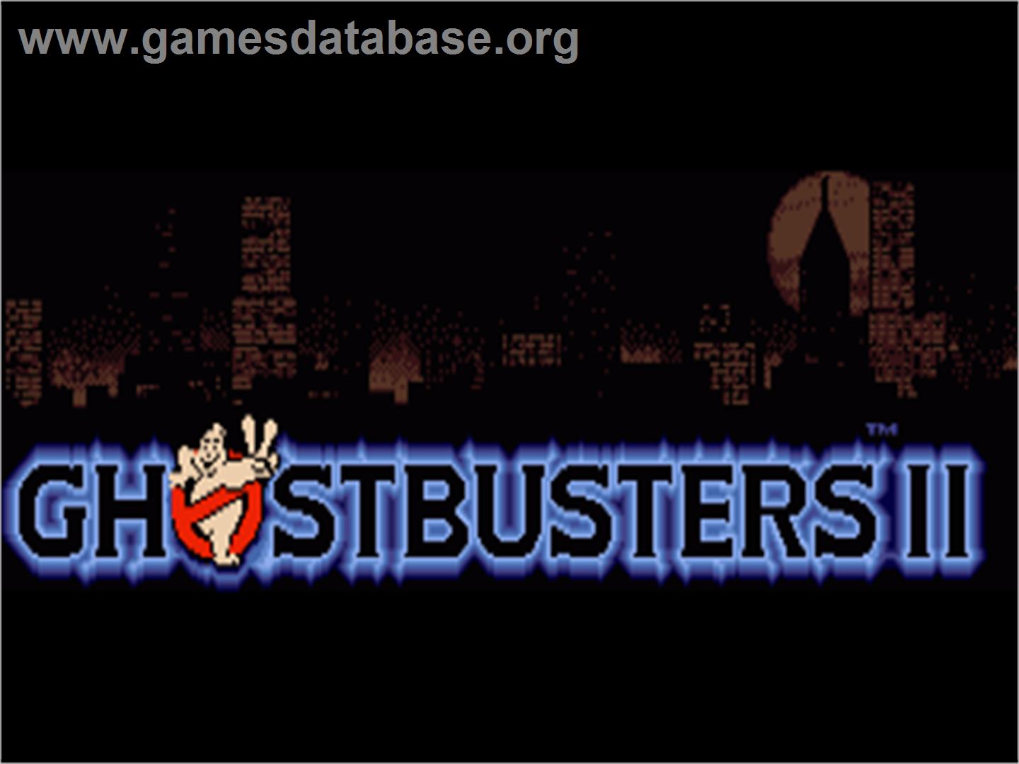 Ghostbusters 2 - Commodore Amiga - Artwork - Title Screen