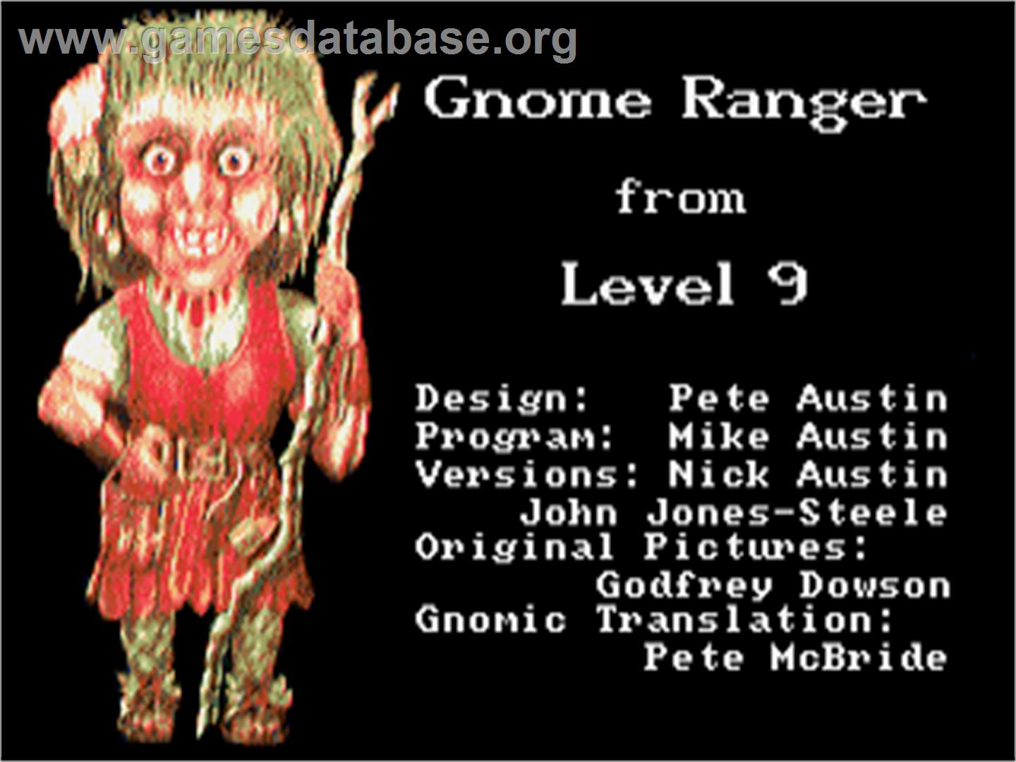 Gnome Ranger - Commodore Amiga - Artwork - Title Screen