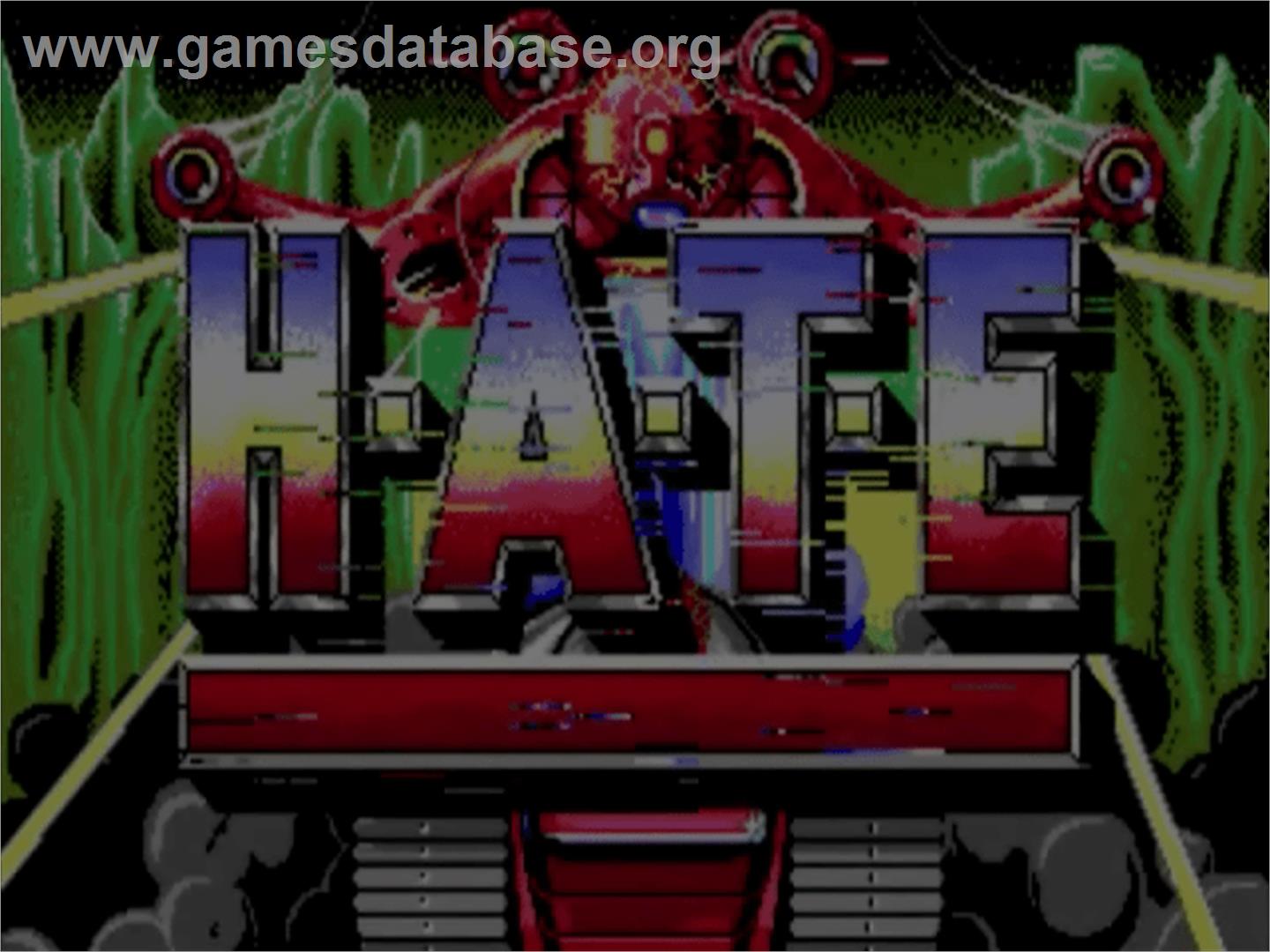 HATE - Commodore Amiga - Artwork - Title Screen