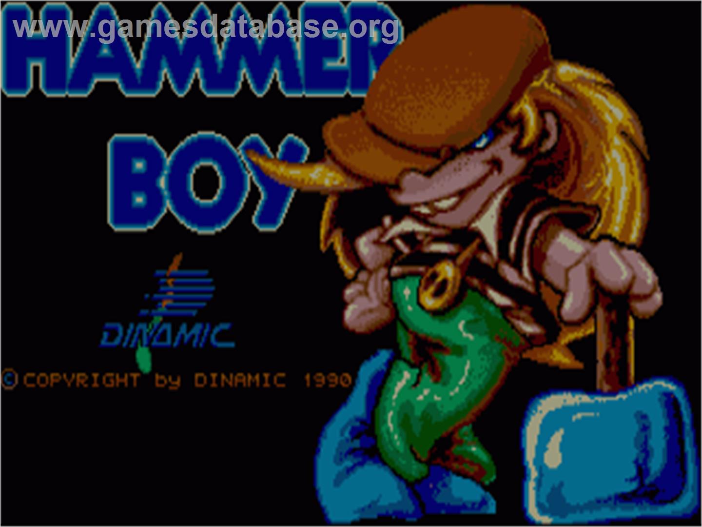 Hammer Boy - Commodore Amiga - Artwork - Title Screen