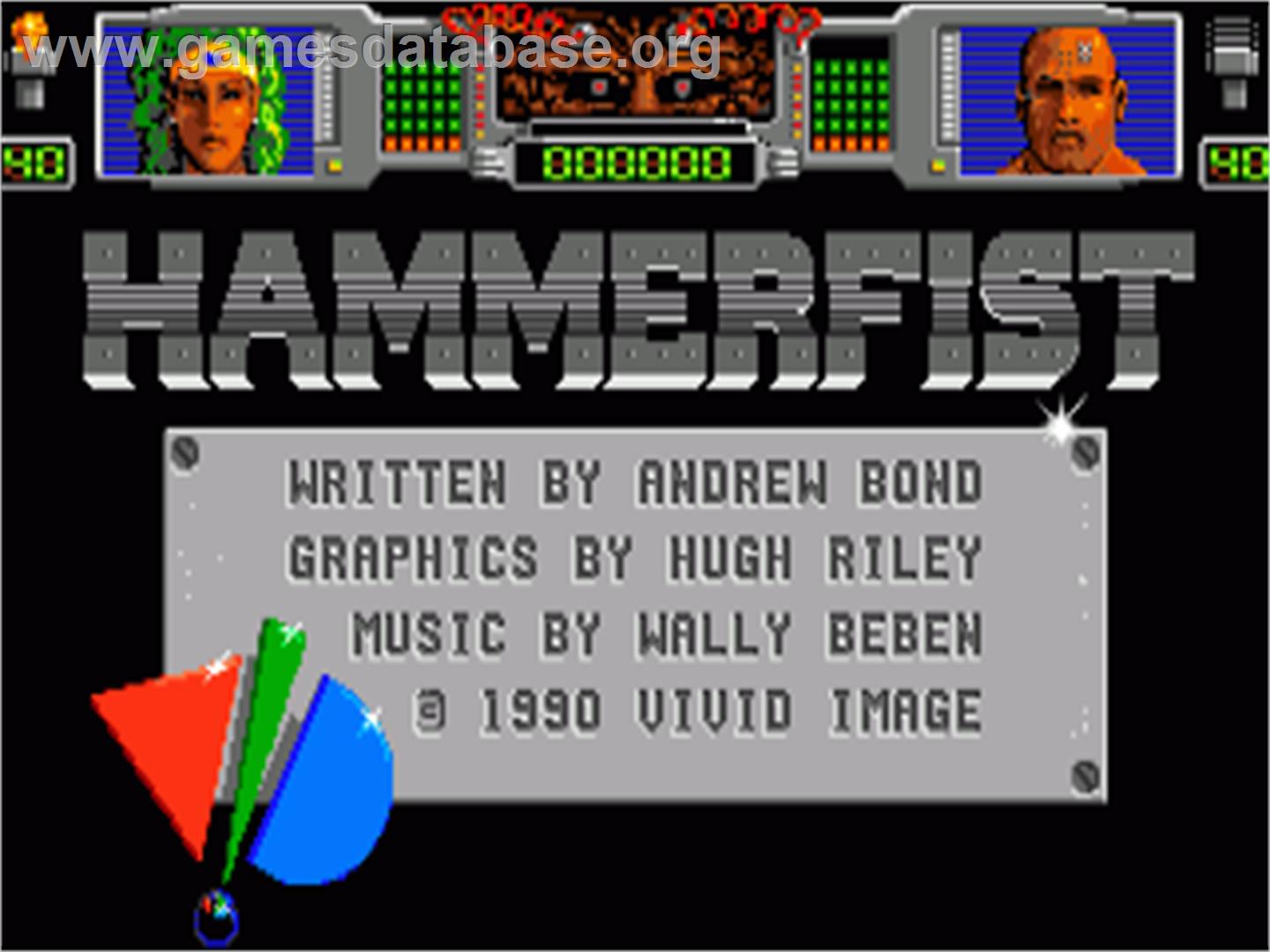Hammerfist - Commodore Amiga - Artwork - Title Screen