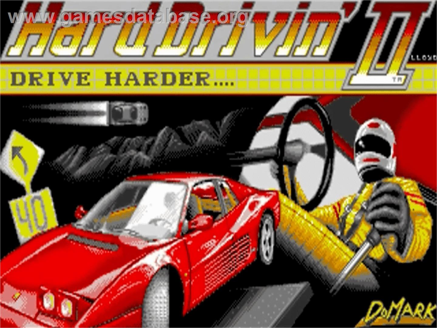 Hard Drivin' 2 - Commodore Amiga - Artwork - Title Screen