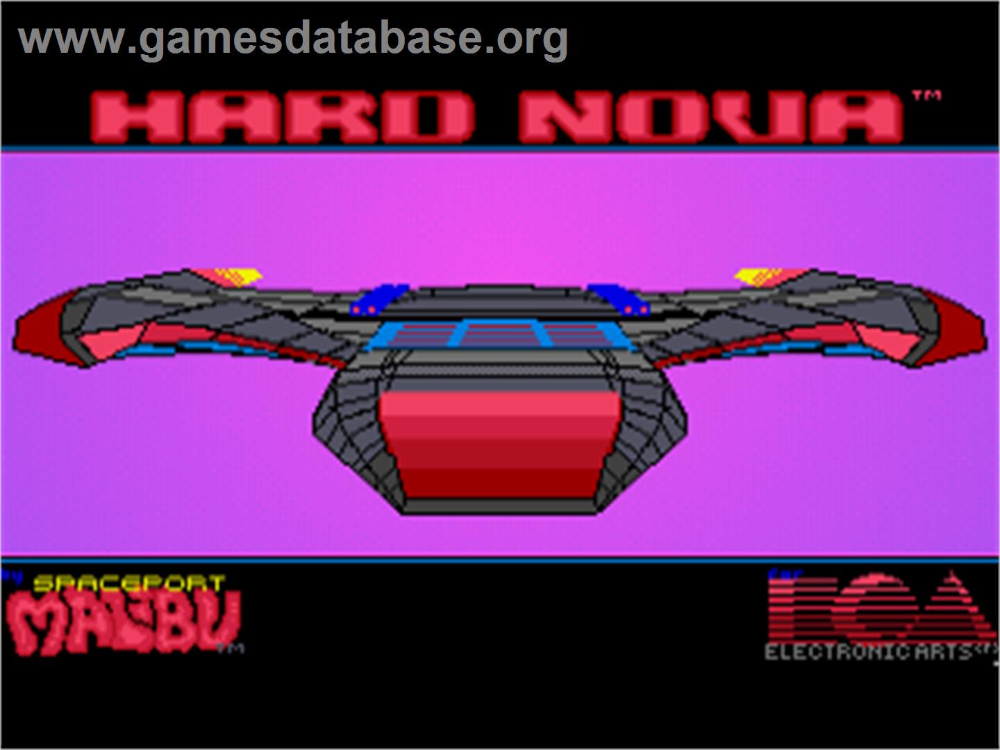 Hard Nova - Commodore Amiga - Artwork - Title Screen