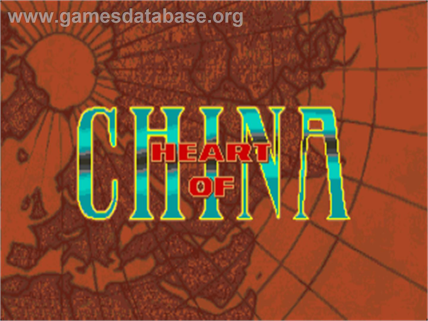 Heart of China - Commodore Amiga - Artwork - Title Screen